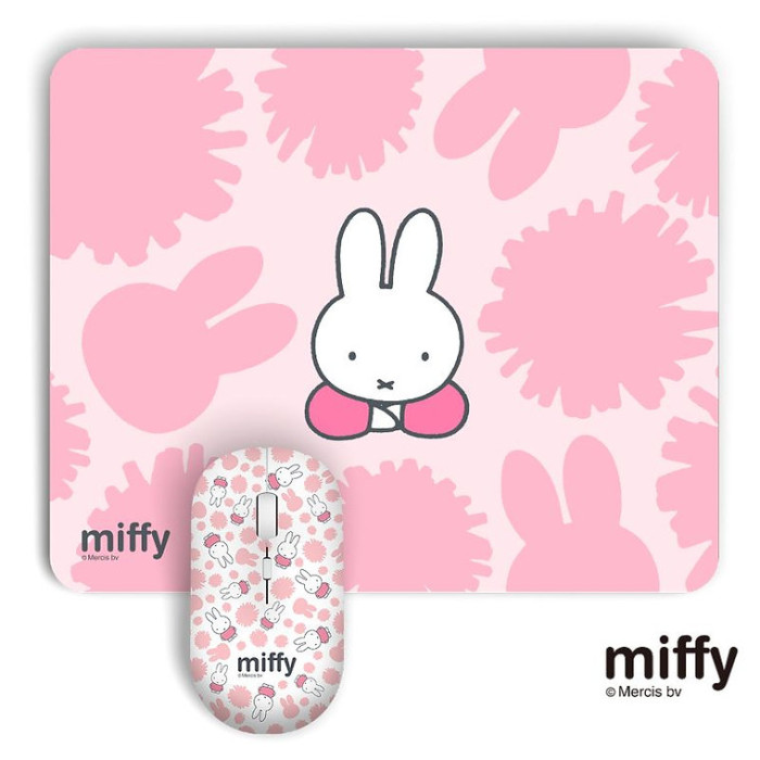 Miffy MIF31 2.4G無線鼠標+鼠標墊 套裝 | 舒適辦公 | 2.4G無線連接技術 | 便攜式滑鼠套裝