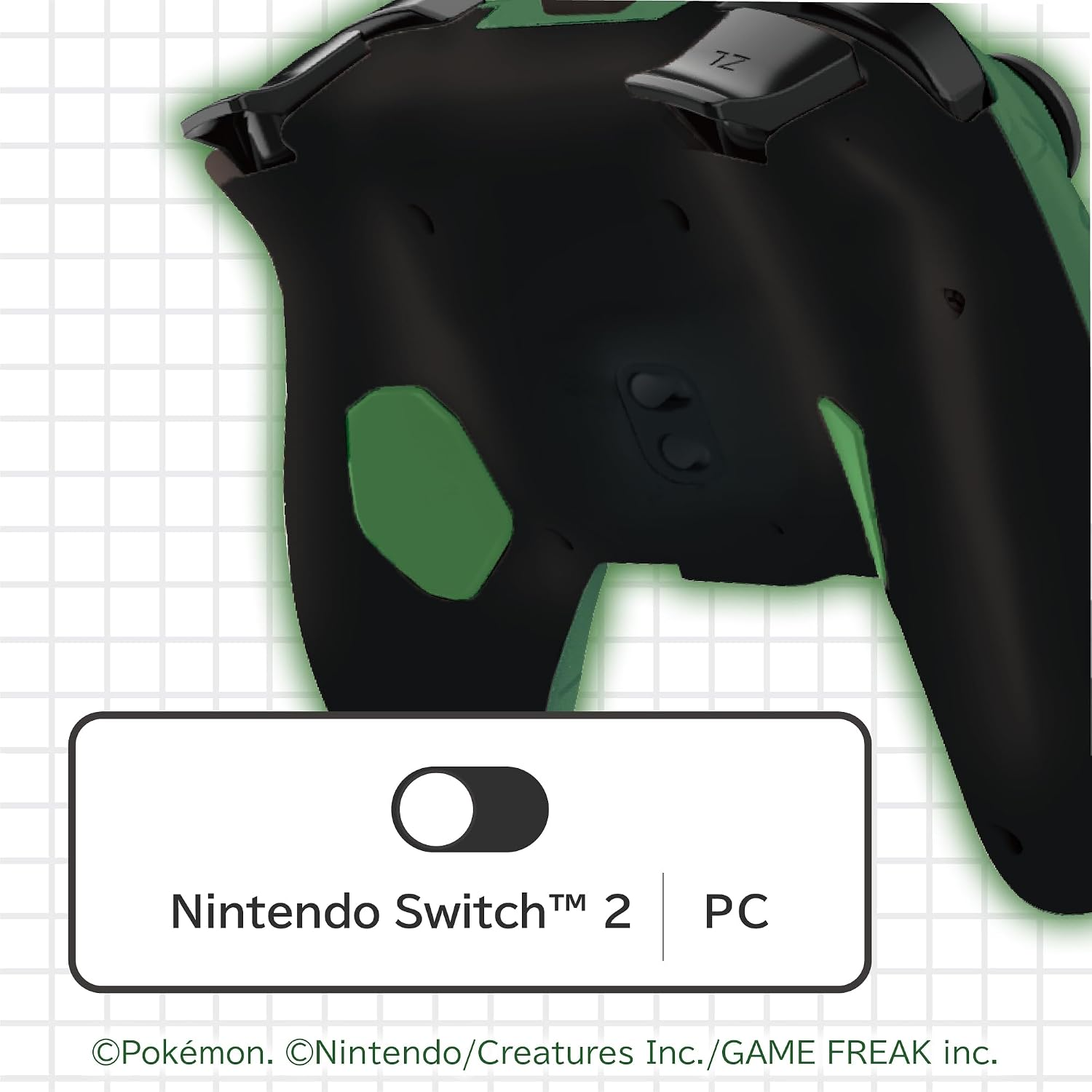 【預售 9月】SW2 HORI 有線控制器 TURBO 青春版 [寶可夢像素風綠] / Wired Controller TURBO Youth [Pokemon Pixel Art Green] NSX-229 PO0972