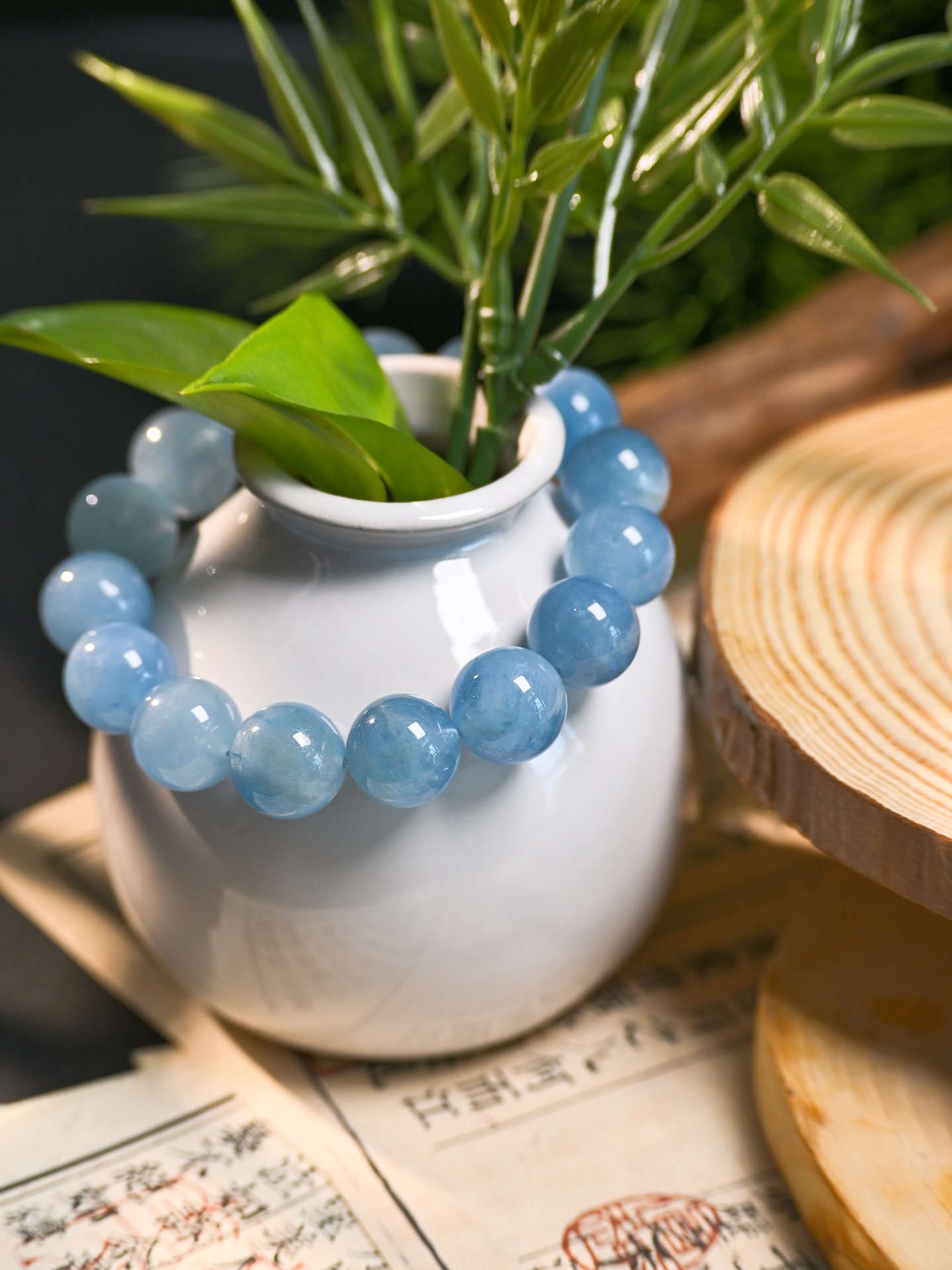 13mm+海藍寶 Aquamarine Bracelet