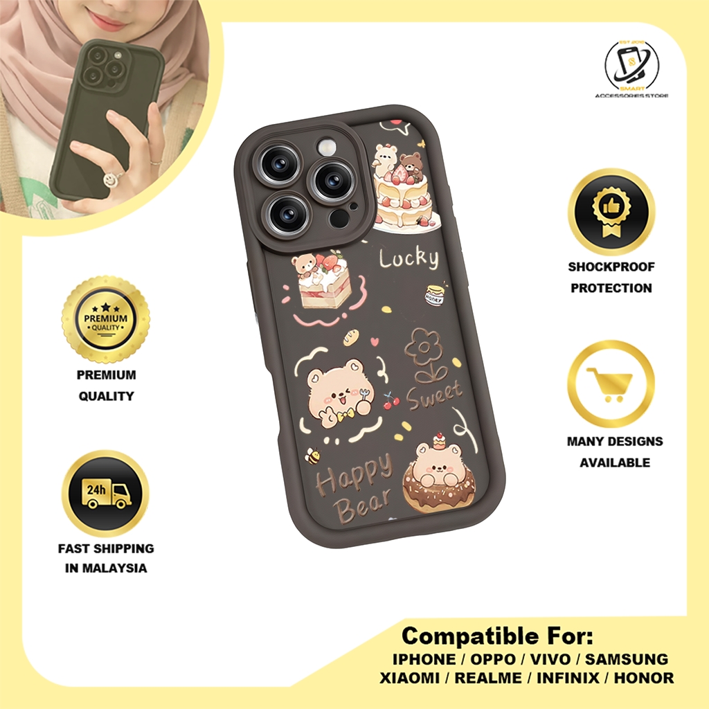TPU DESIGN CASE PHONE FOR HONOR - DESIGN BEAR C
