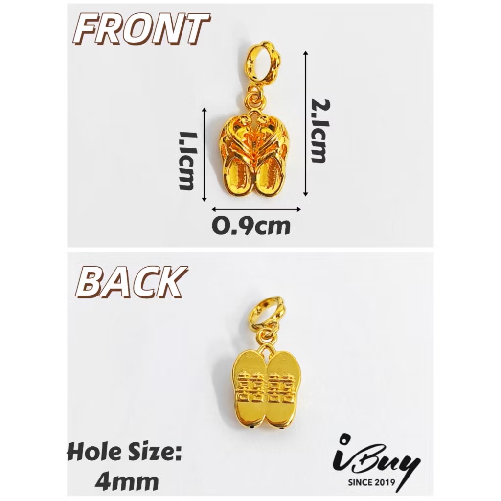 916 HARD GOLD WEDDING JOY ABACUS/ COMB/ SCISSORS/ MIRROR/ SHOE/ RUYI/ BASKET/ RULER CHARM BEAD 916 硬金  囍 算盘/ 梳子/ 剪刀/ 镜子/ 鞋子/ 如意/ 金斗/ 尺子串咀
