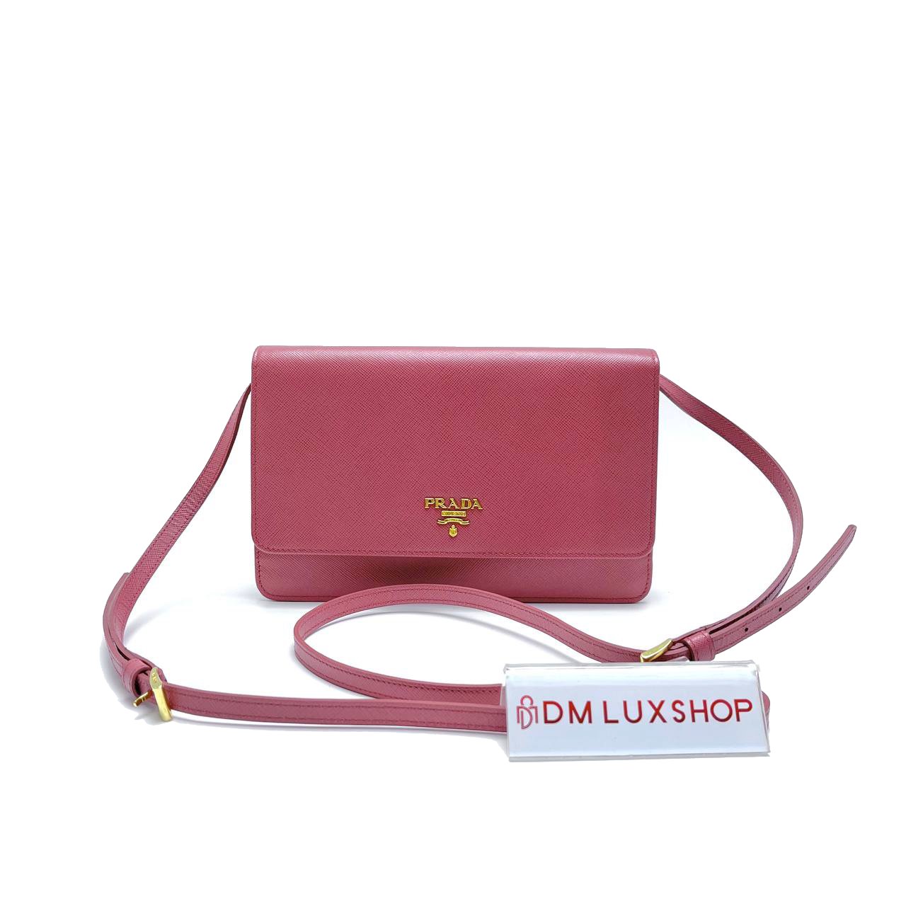 Prada Saffiano Pink WOC