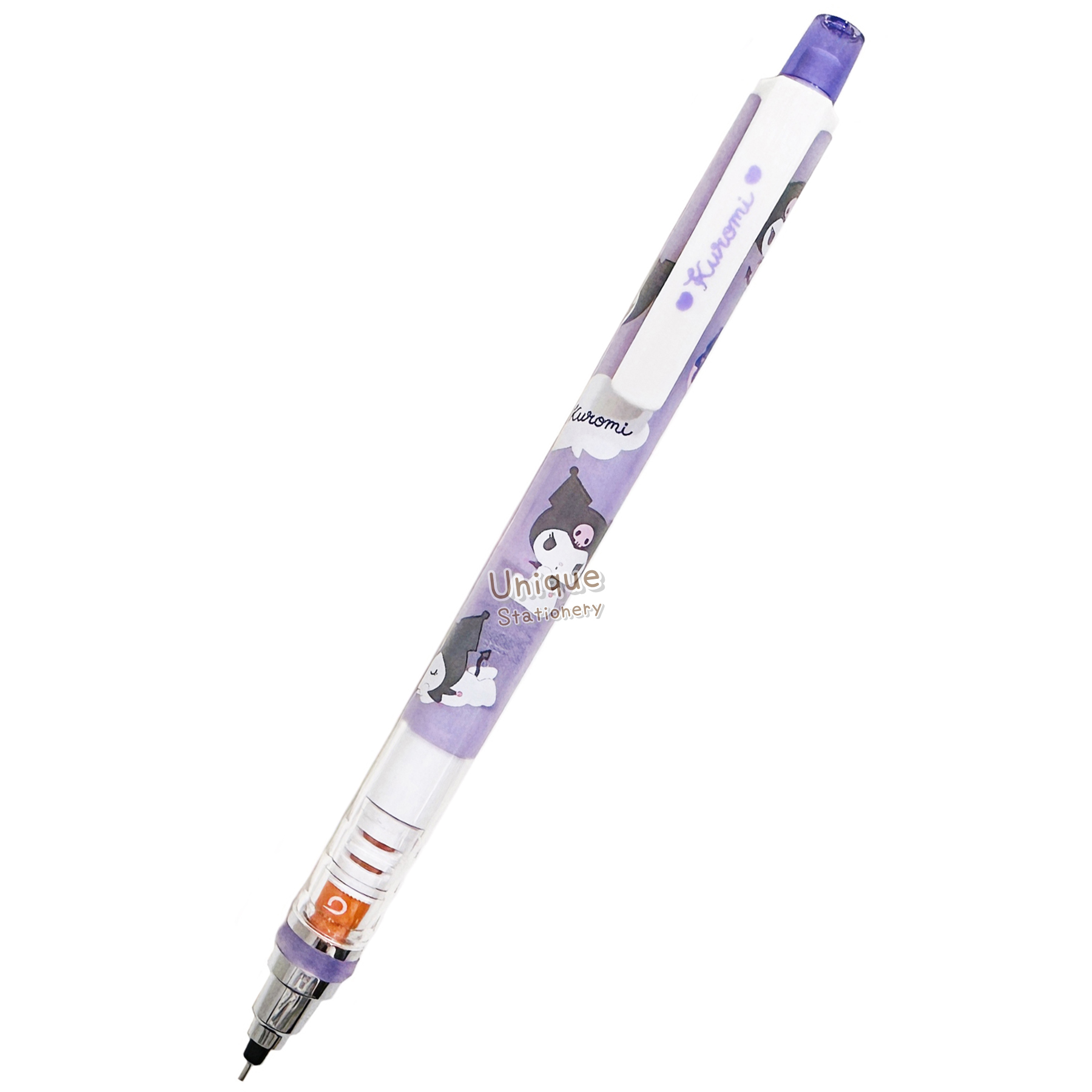 現貨｜Sanrio Kuromi 日版 Uni KURU TOGA 0.5mm 不斷芯旋轉自動 鉛芯筆 (306741)