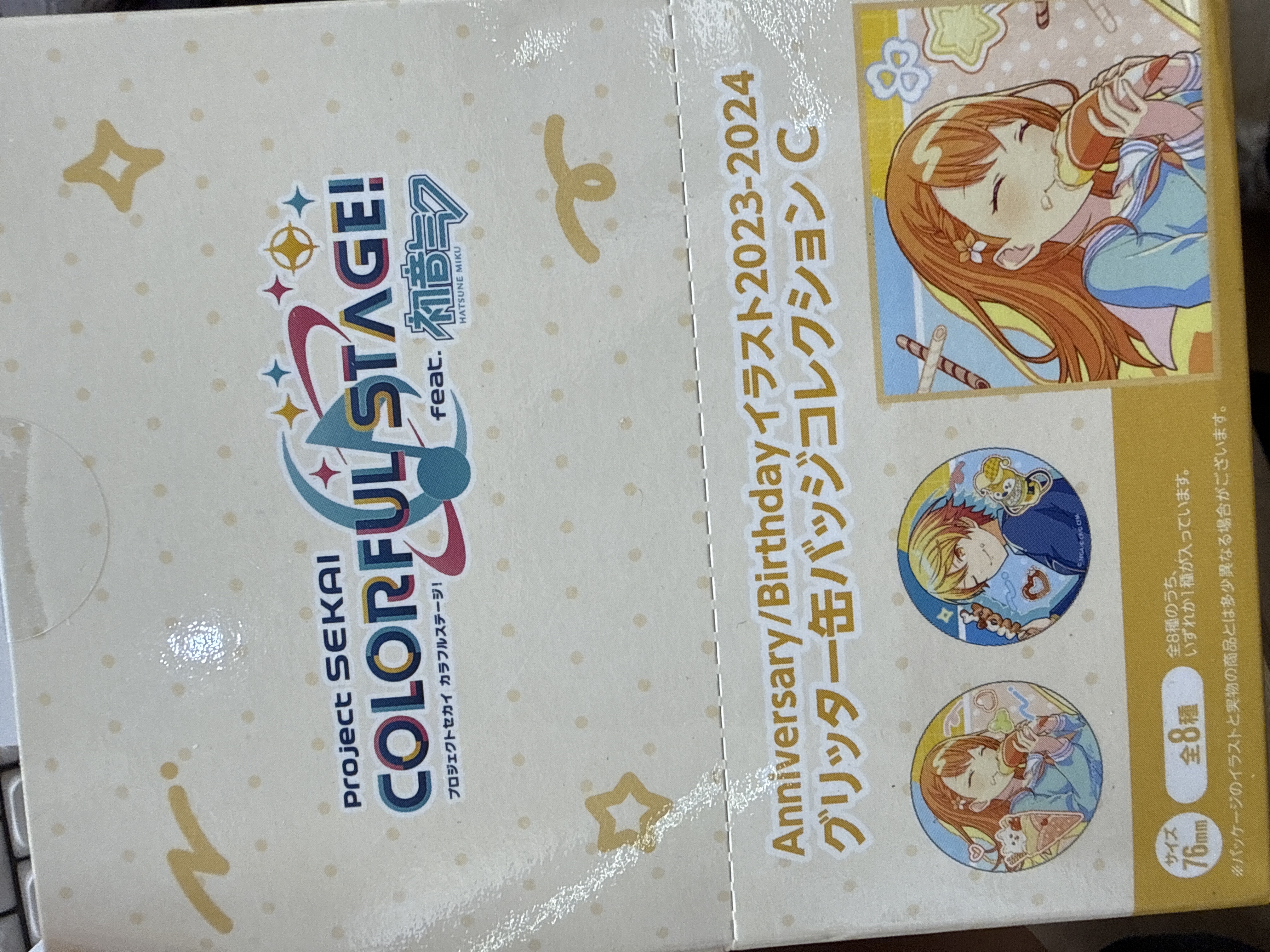 世界計劃 生日2023-2024 徽章 76mm C