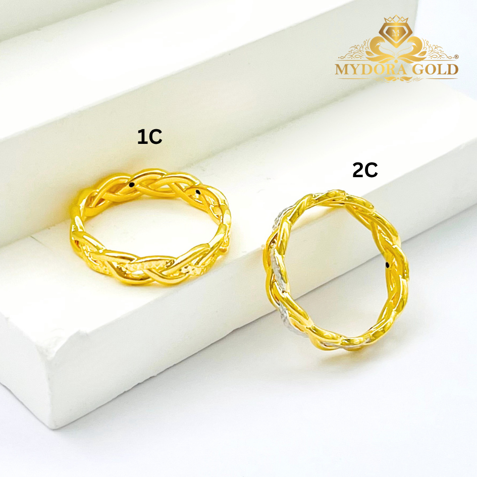 MYDORA Cincin Mini Twisted Rapunzel (5G) l EMAS 916/22K