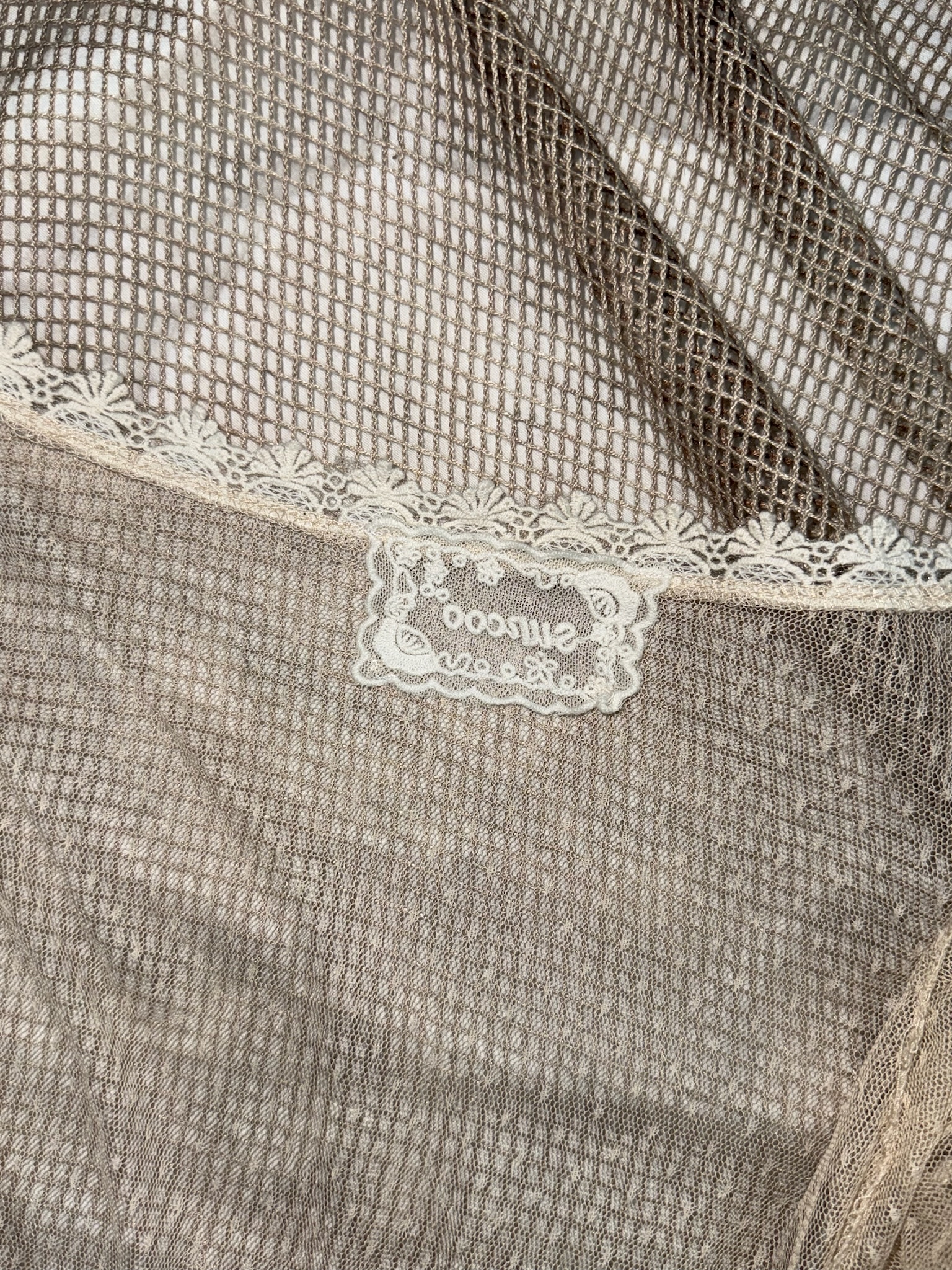 Brown Lace 2p Top Set