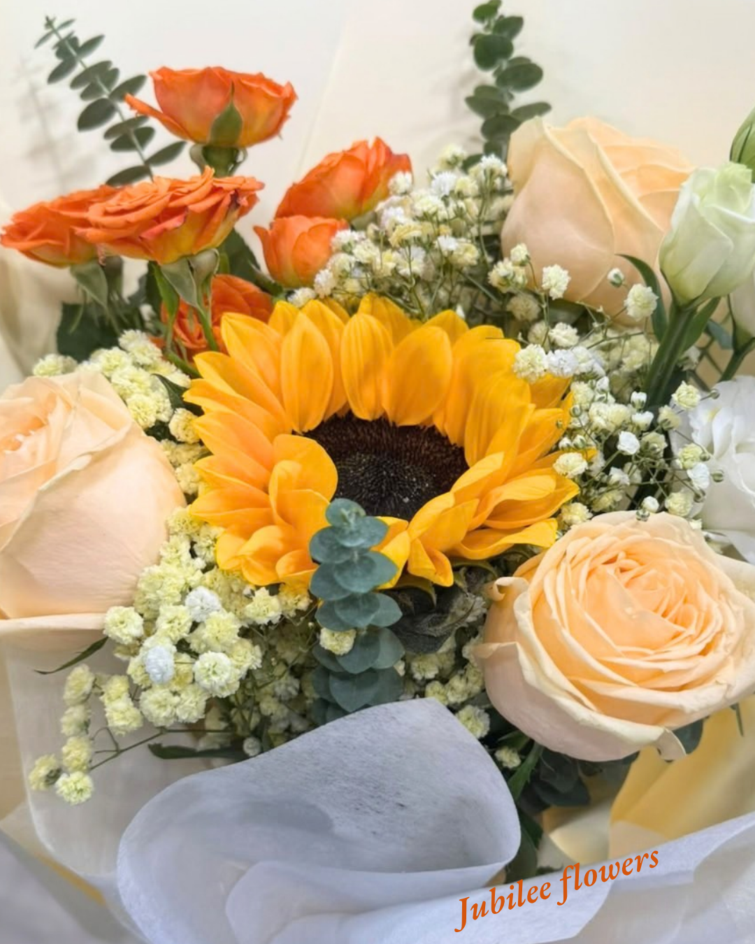 🌻向日葵 · 香檳玫瑰混搭花束 