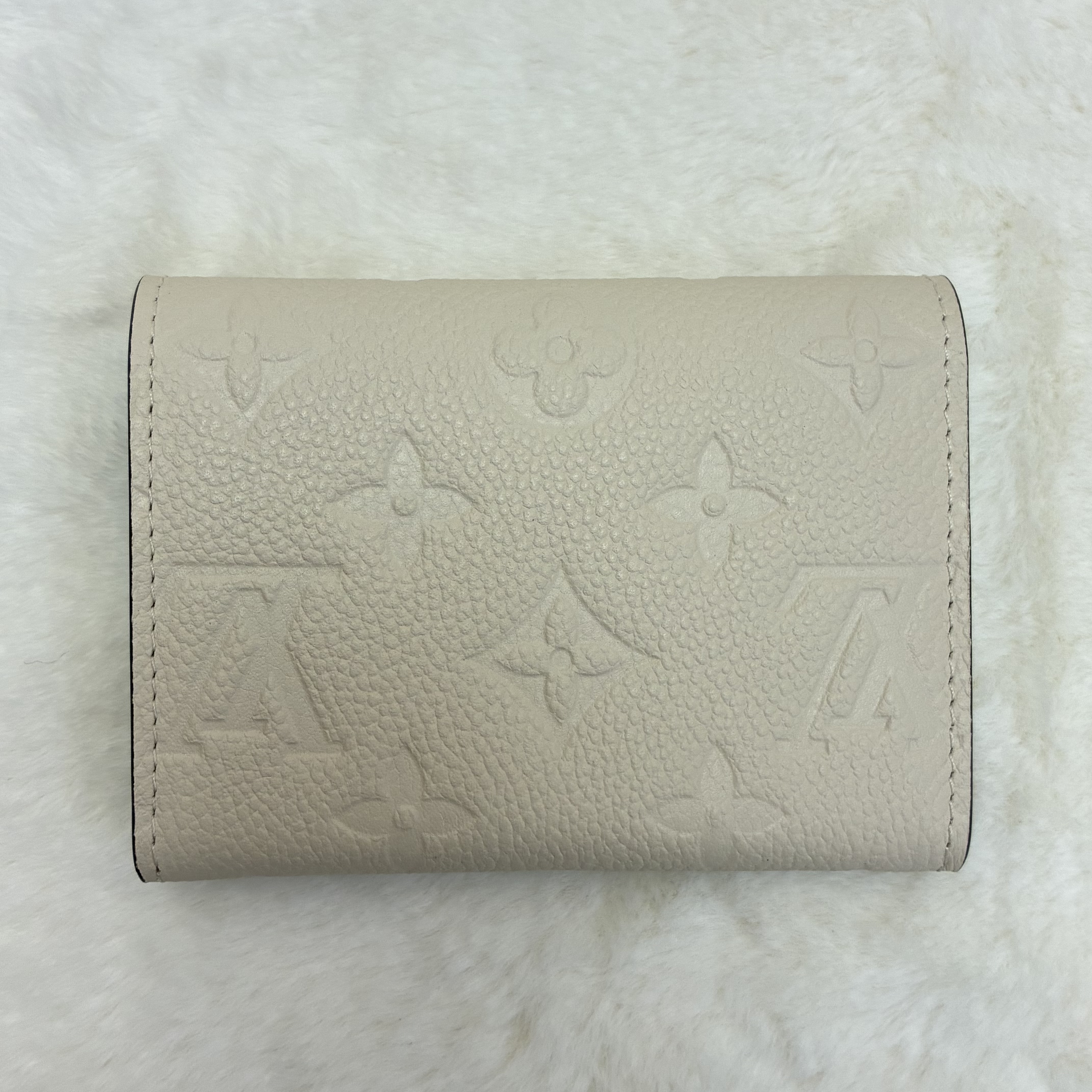 LOUIS VUITTON Rosalie 經典老花滿印 Monogram Empreinte 壓紋軟粒面牛皮革 「合送禮」 LV 拉鏈卡包