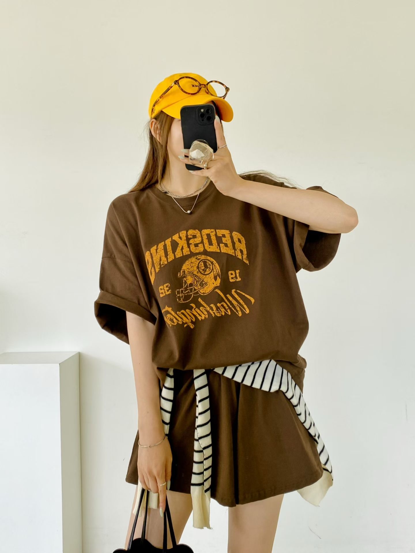NB3 洗水print 短褲set 