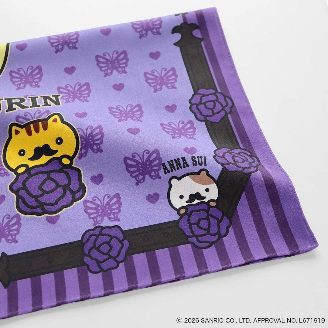 🎀【預訂】Anna Sui x Pompompurin 印花手帕 P