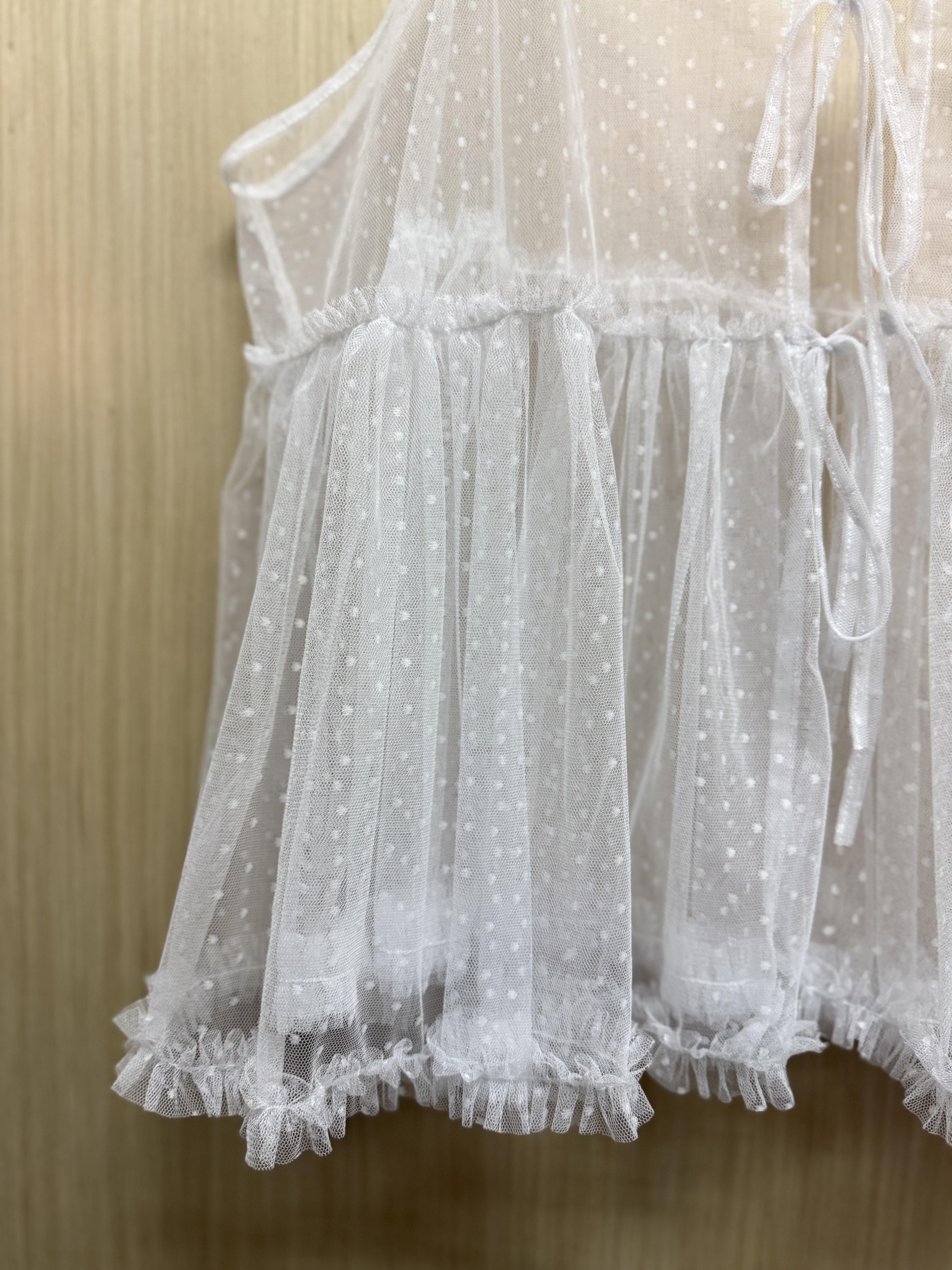 波點紗紗綁帶𝐨𝐮𝐭𝐞𝐫