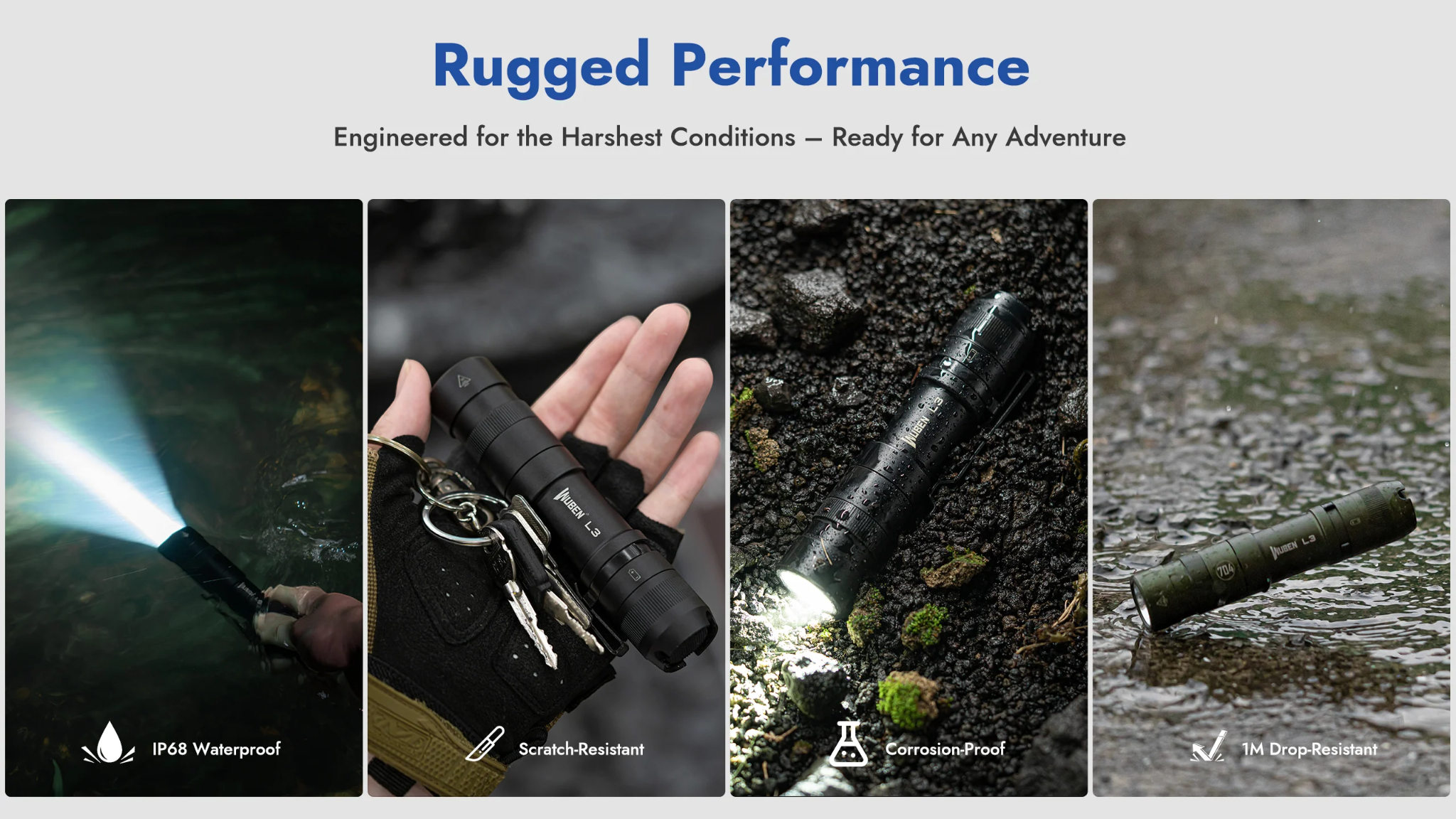 Wuben L3  EDC 戰術手電筒