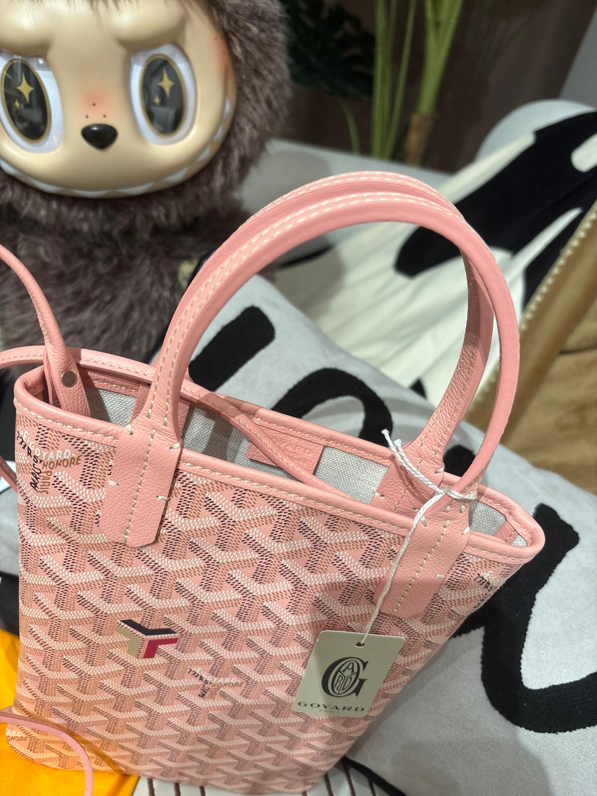 全新 GOYARD POITIERS CLAIRE VOIE 限量版粉灰色 satchel limited edition 100%Authentic ,全新未使用品 ✅tap ✅dust bag