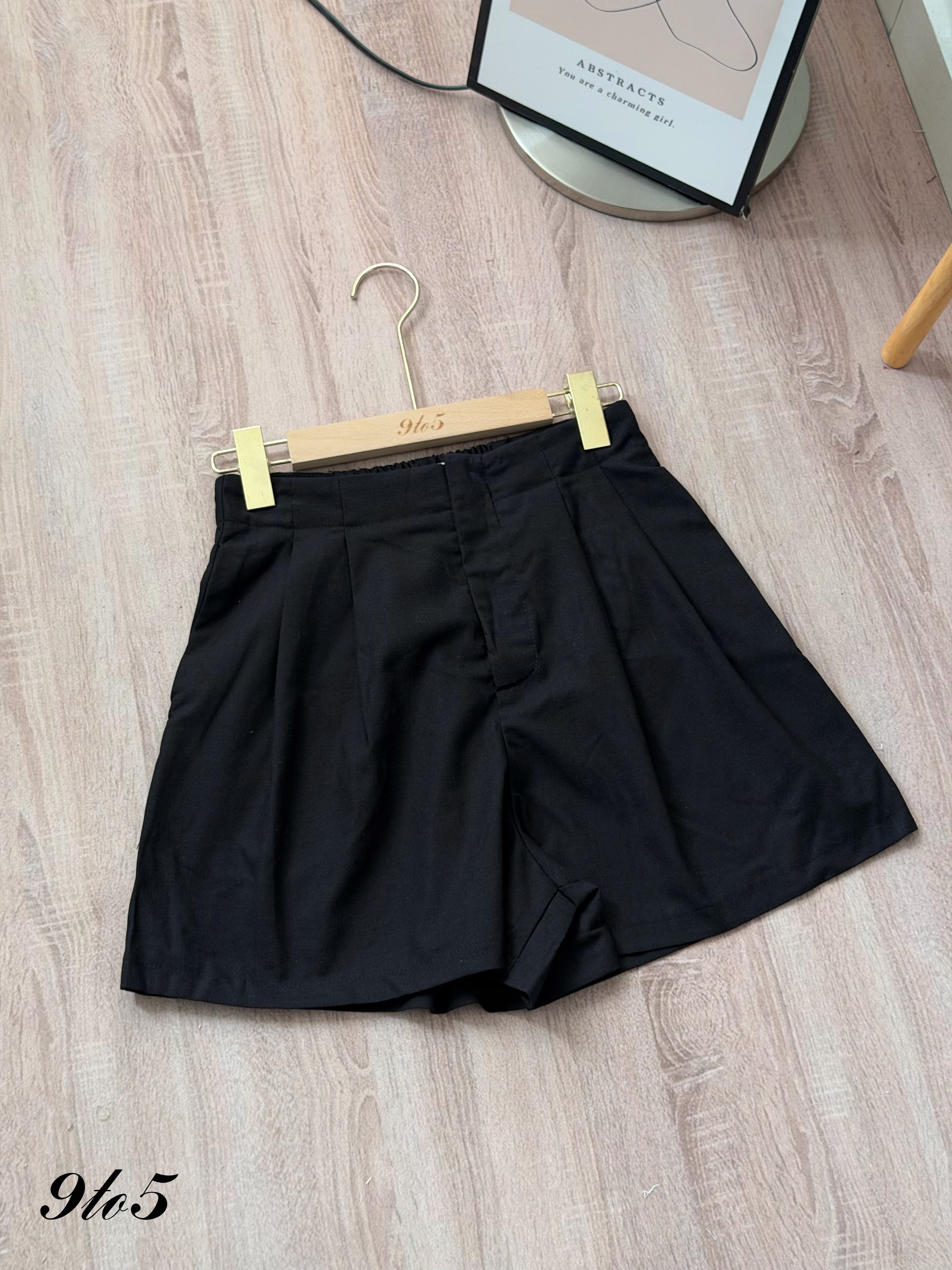S2036 A Line Linen Short Pants - 3 Colors 
