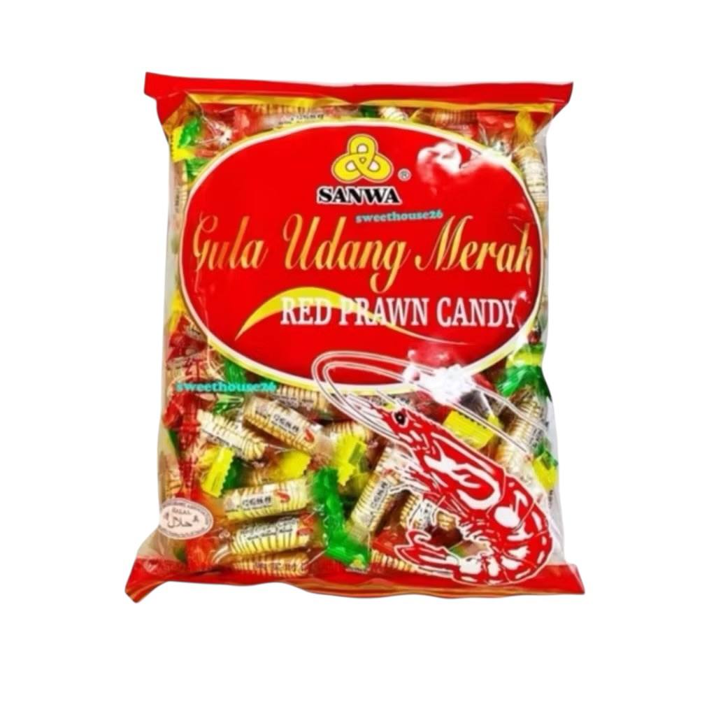 (Merah) Sanwa Gula Udang Red Prawn Candy 虾糖 350g/700g