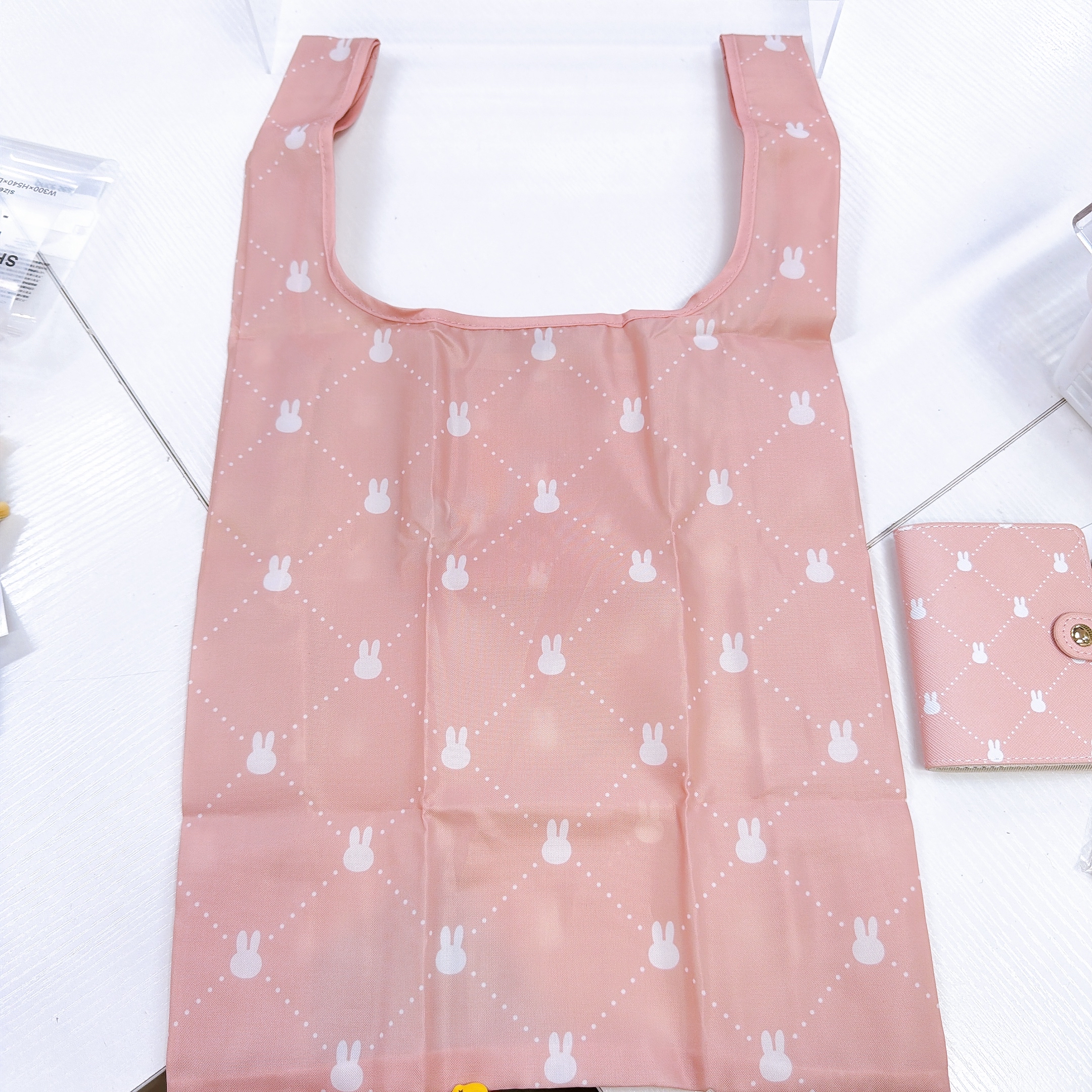 日本直送Miffy新款花花系列 環保袋，公仔掛飾散子包