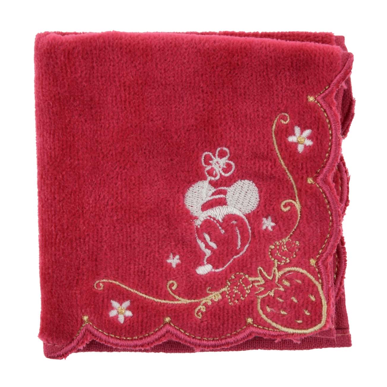 🎀【預訂】Glossy Fruits Strawberry＆Flower Minnie Mini Towel