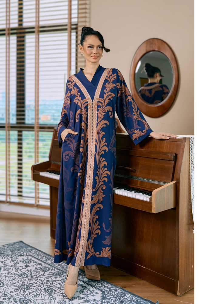 EGYPTIAN - TERATAI in Mystical Blue Brown