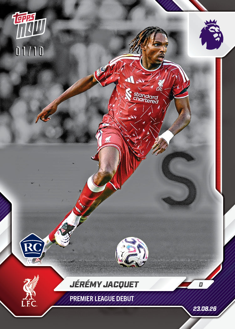 Jérémy Jacquet - 2026/27 Premier League Topps NOW® #8 利物浦地標戰【團購】