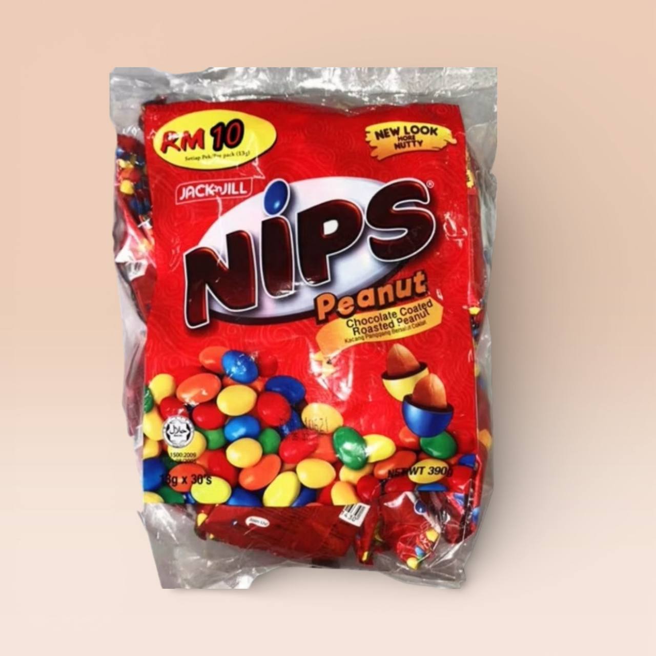 30pcs x 13g Jack'n Jill Nips Peanut Candy