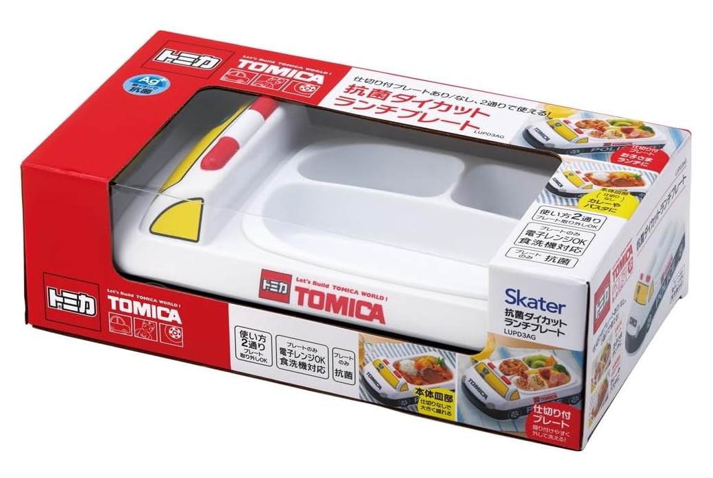 日本直送  Tomica 警車立體兒童餐盤 / 兒童食物盤 / 兒童餐必備  