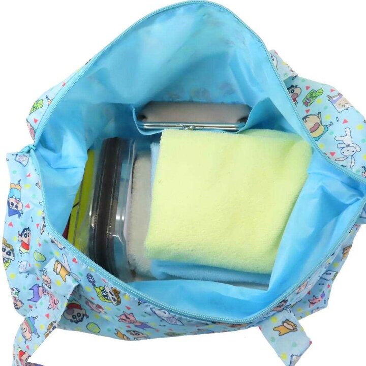 日本直送蠟筆小新旅行袋 可收納