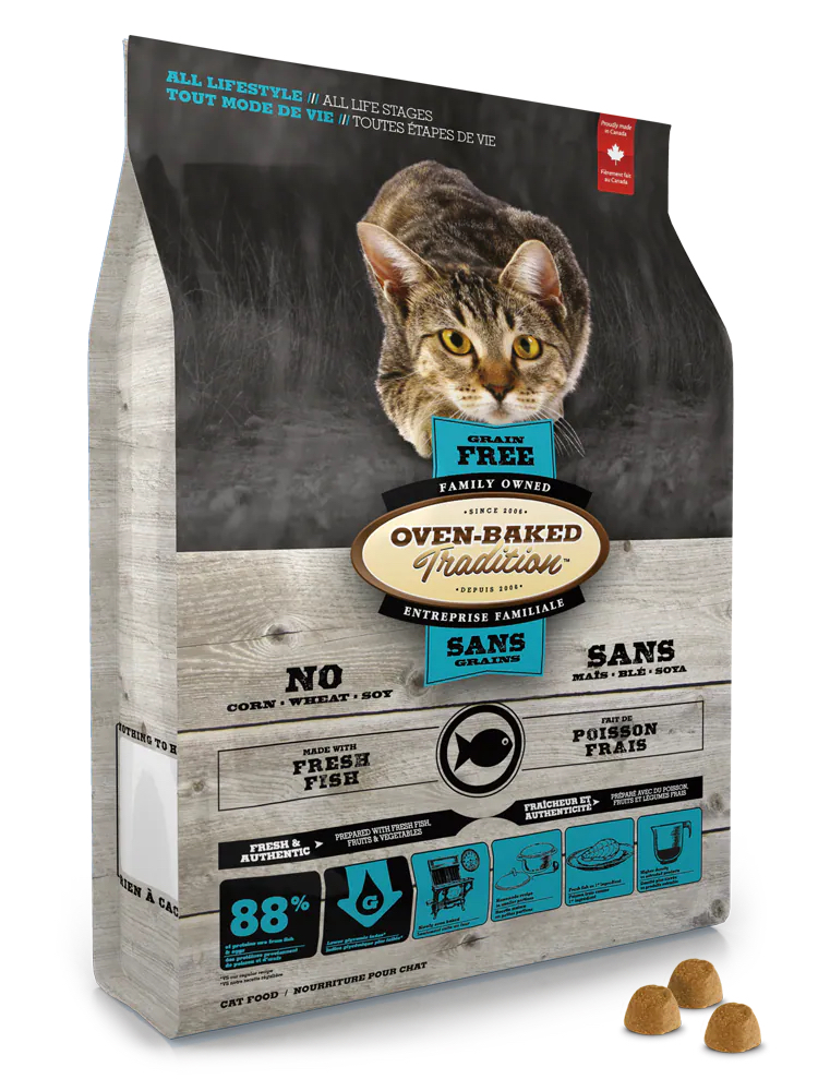 Oven-Baked 無穀物七種魚配方貓糧 5LB/10LB