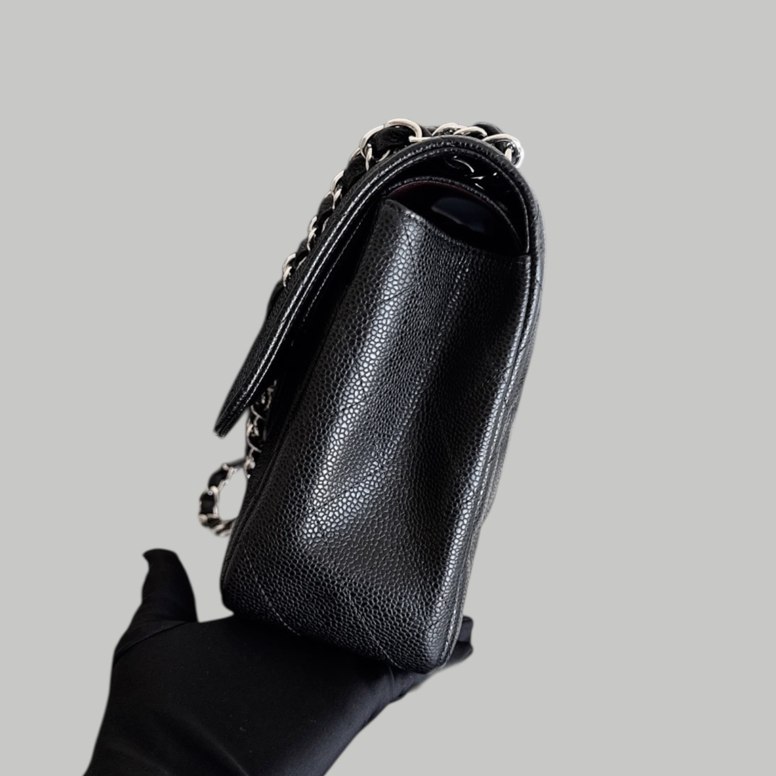 Chanel Caviar Jumbo SHW 