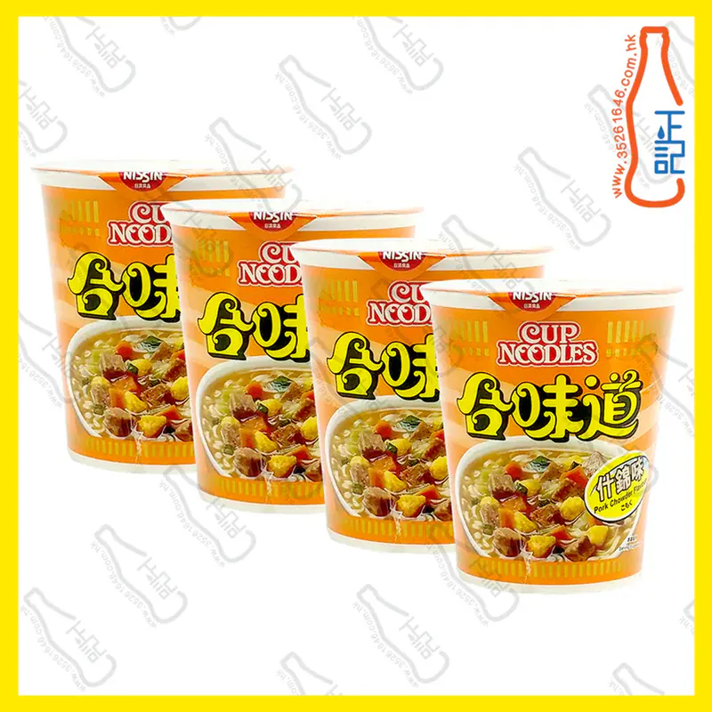 ==日清合味道(什錦味)杯麵 75g x 4杯 /份