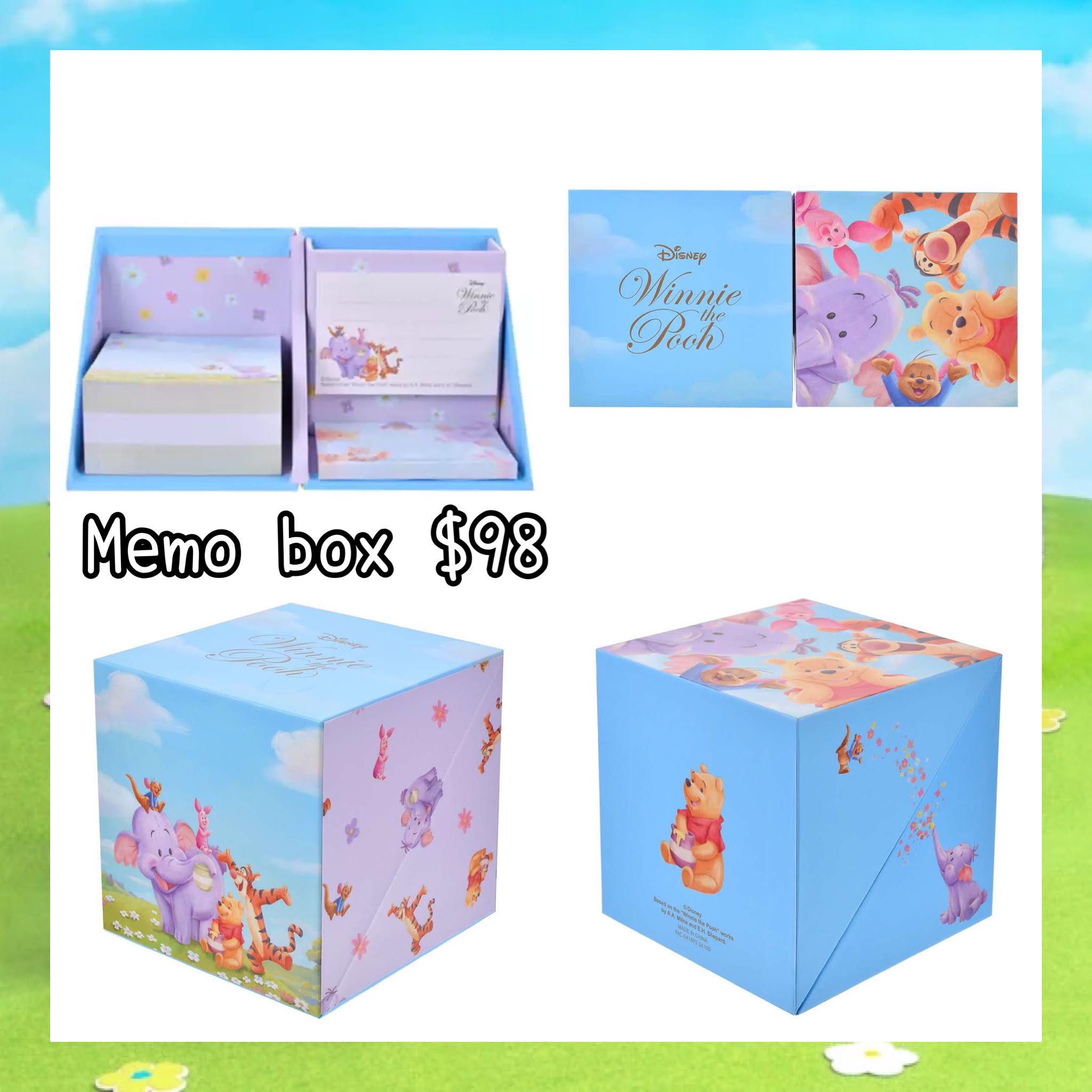 ：日本：ROO & LUMPY FROM THE WINNIE THE POOH 28/7 日本發賣 MEMO BOX