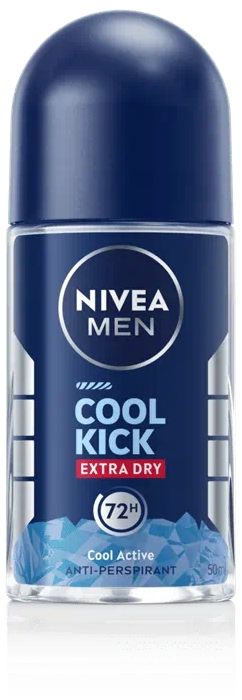 NIVEA FOR MEN Deodorant Roll On 50ml Cool Kick Blue