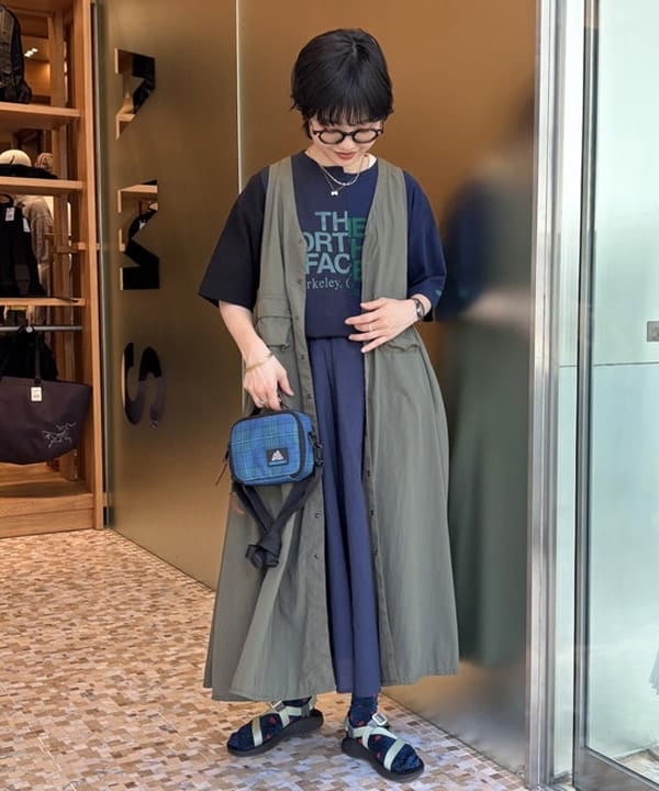 日本製THE NORTH FACE x BEAMS BOY 別注拼款tee