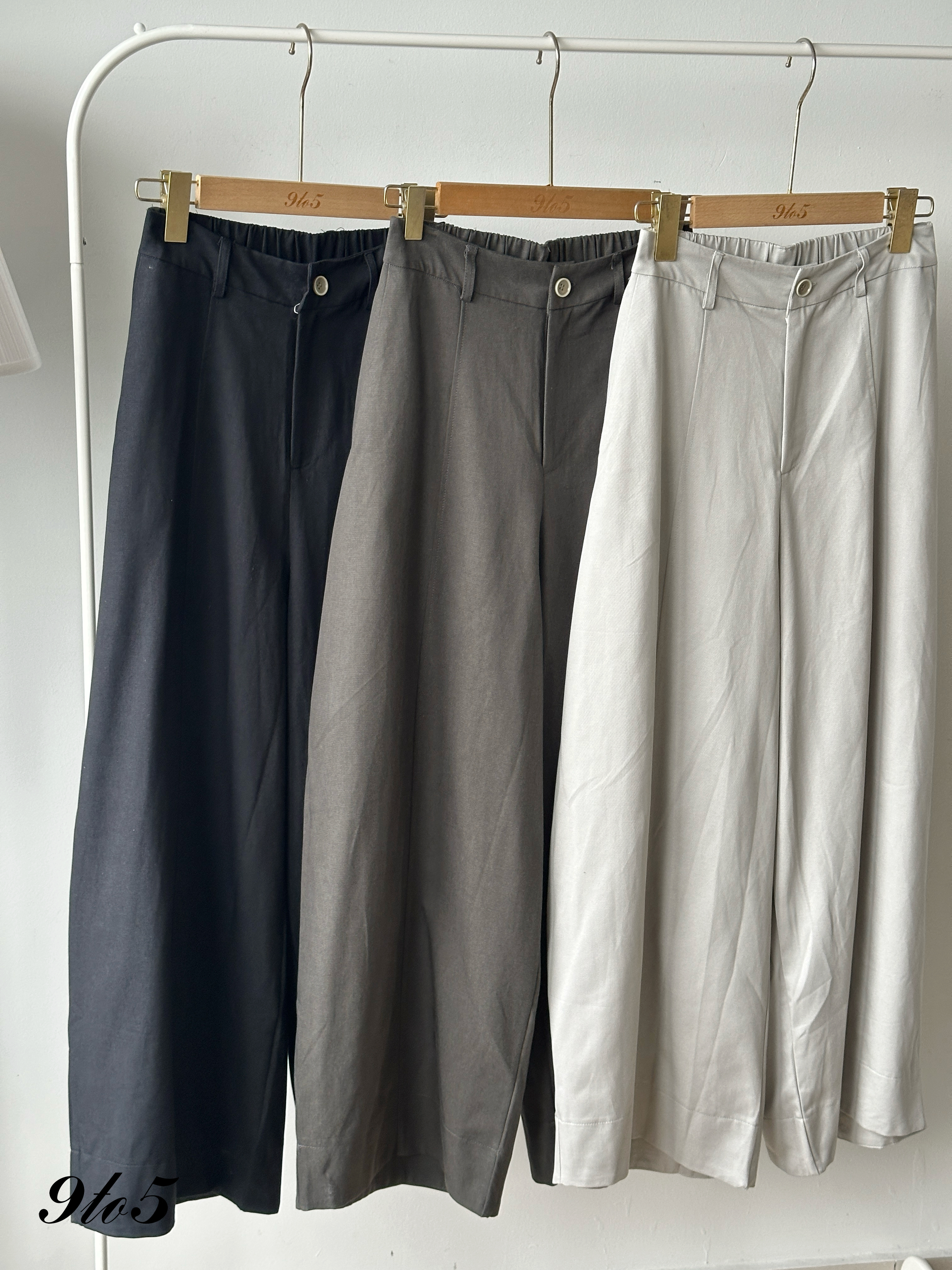 S1913 Long Curved Pants - 3 Colors 