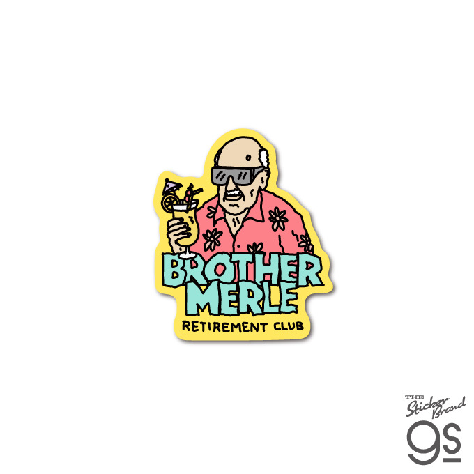 Brother merle artwork sticker