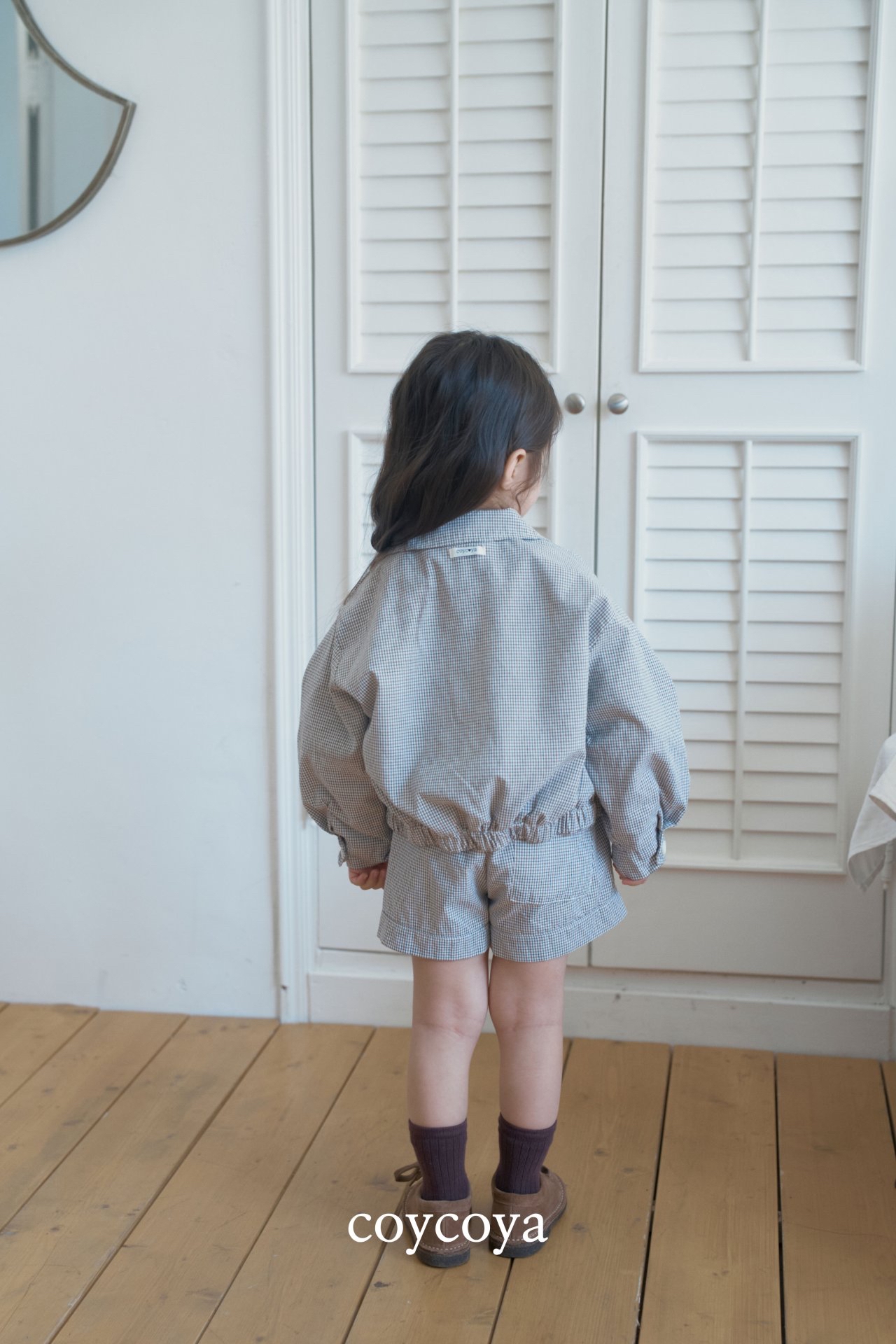 🌸預訂 韓國直送🌸🇰🇷COYCOYA兩色標籤格紋輕盈透氣短褲