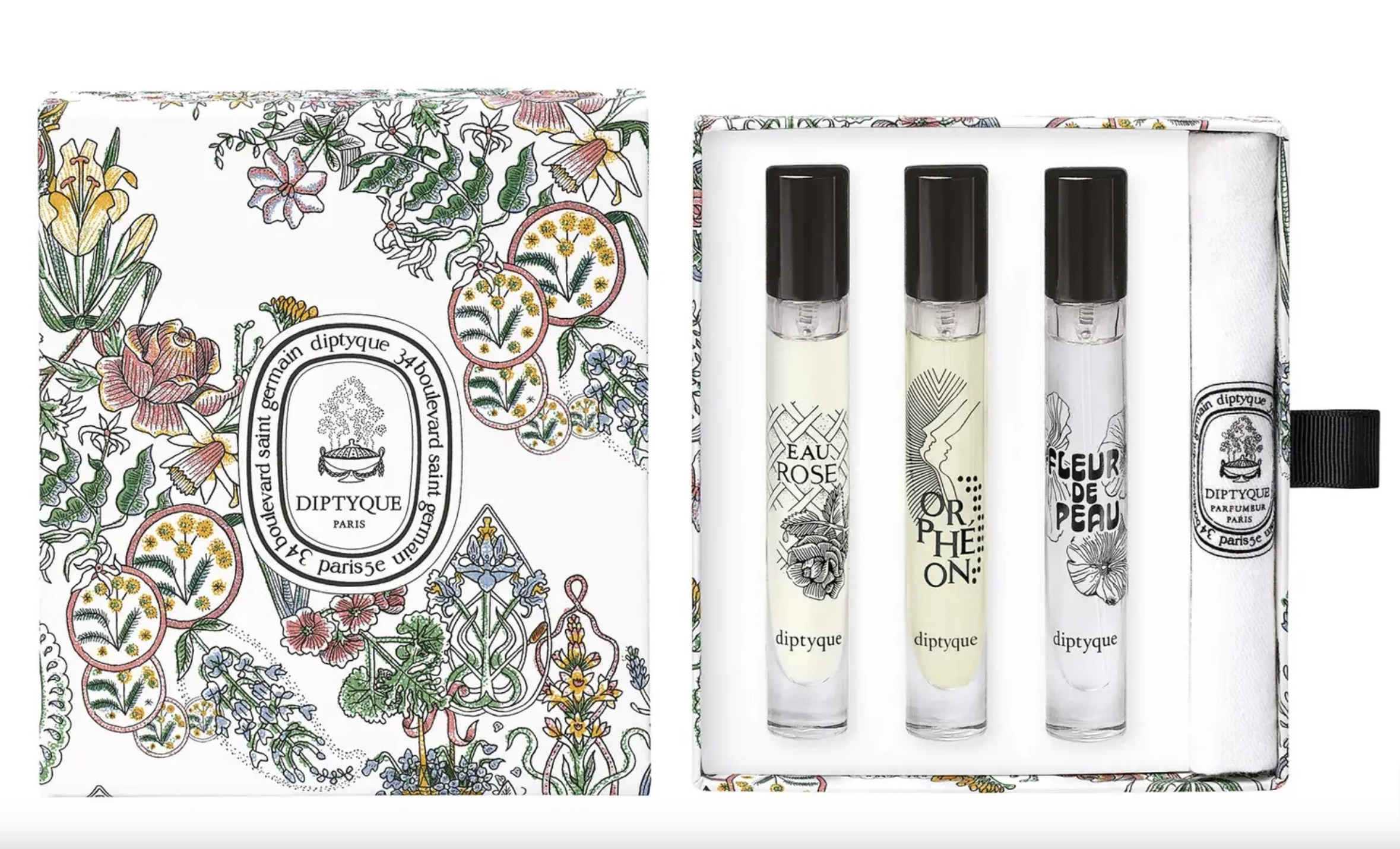 (現貨) DIPTYQUE Discovery Set Of 3 淡香精套裝 (玫瑰之水, 肌膚之花, 爵夢) 7.5ml x 3支