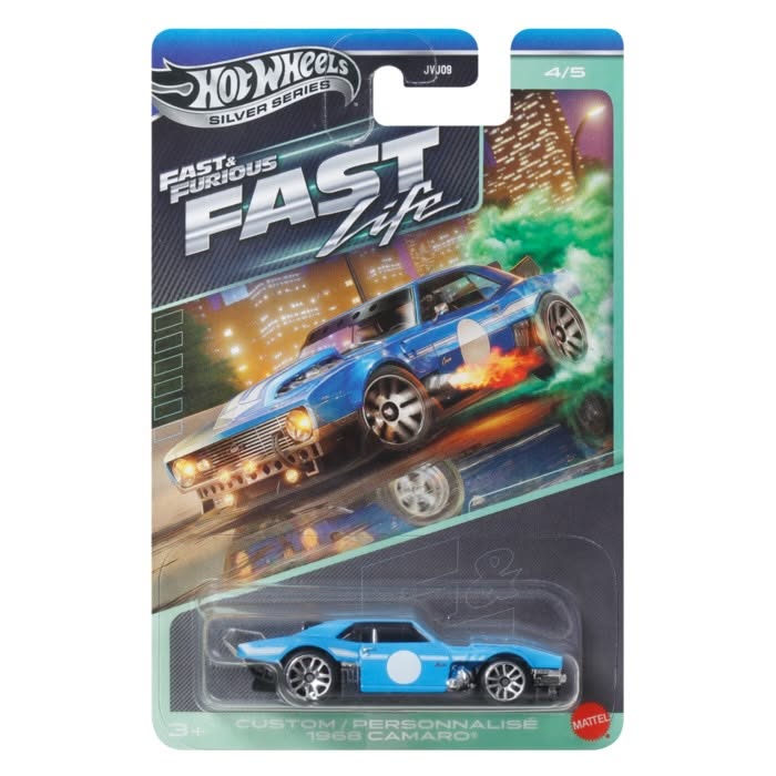 【預訂 Pre-Order】 Hot Wheels 2027 Fast & Furious: Fast Life Silver Series Set of 5: 1984 Audi Sport quattro / LB Super Silhouette Nissan Silvia (S15) / Nissan GT-R NISMO GT3 / Custom 1968 Camaro / 2018 Dodge Challenger SRT Demon