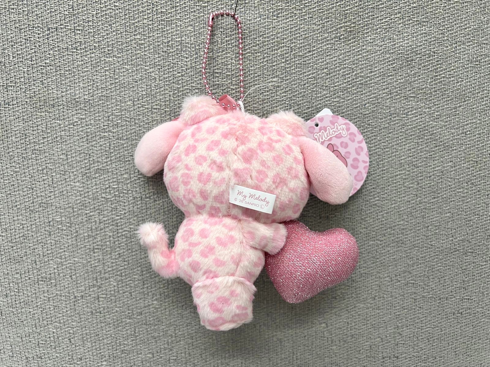 🎌日本限定 🎌 Sanrio 豹紋愛心造型公仔掛飾💕