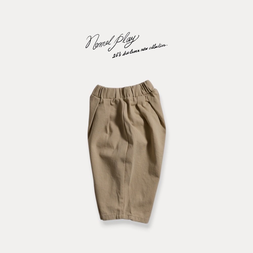 Normalplay | Double pleat cotton pants