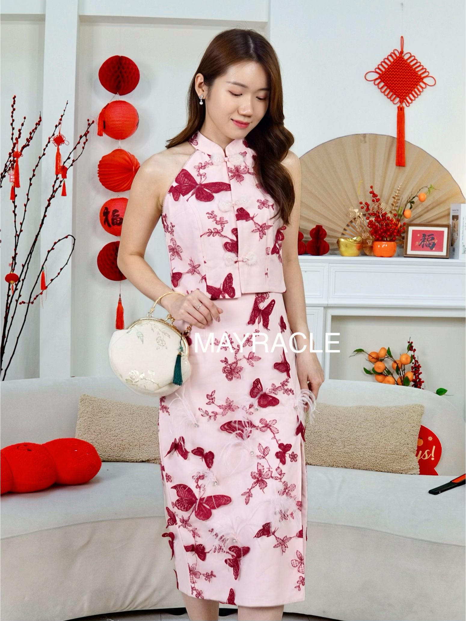 [PRE-ORDER] CNY 2027 Butterfly (蝶) Top + Long Skirt