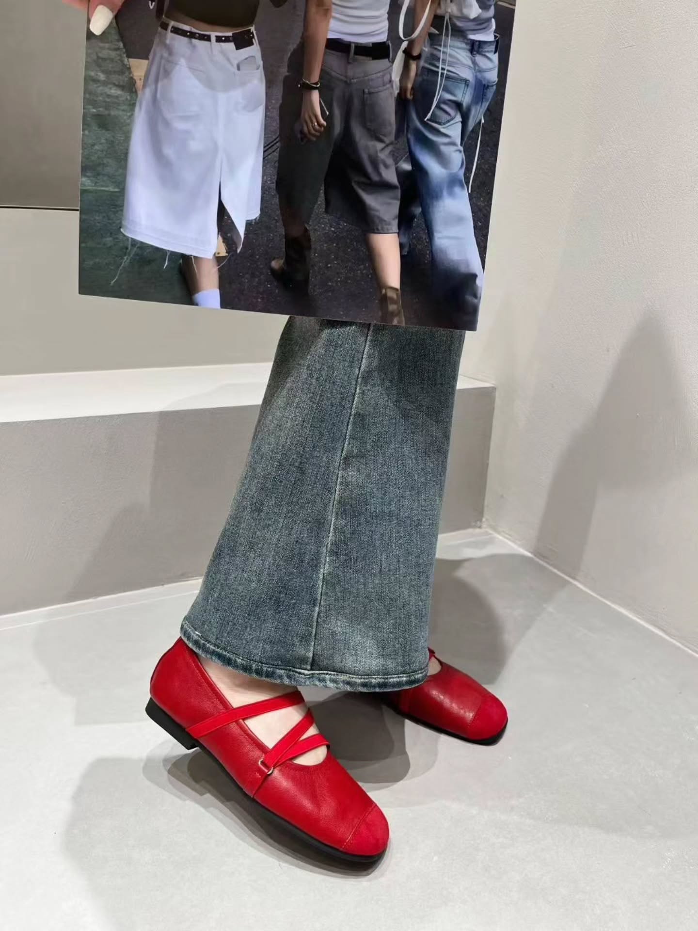 6638-85 法式芭蕾风交叉带单鞋 🇨🇳