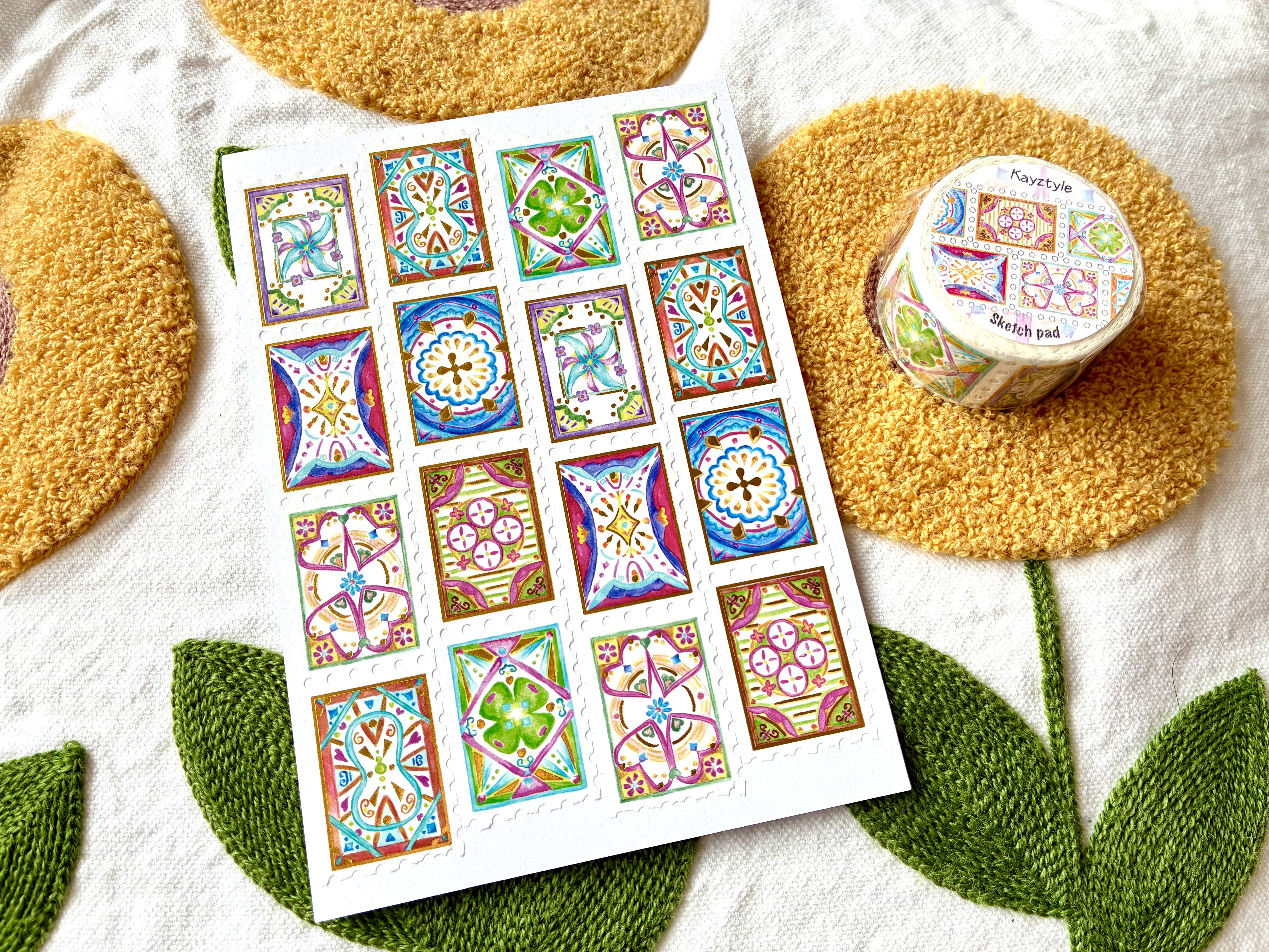 UK Collection 6 @2026 - Kayztyle Volume 21 Washi Tapes（Gold Foil）