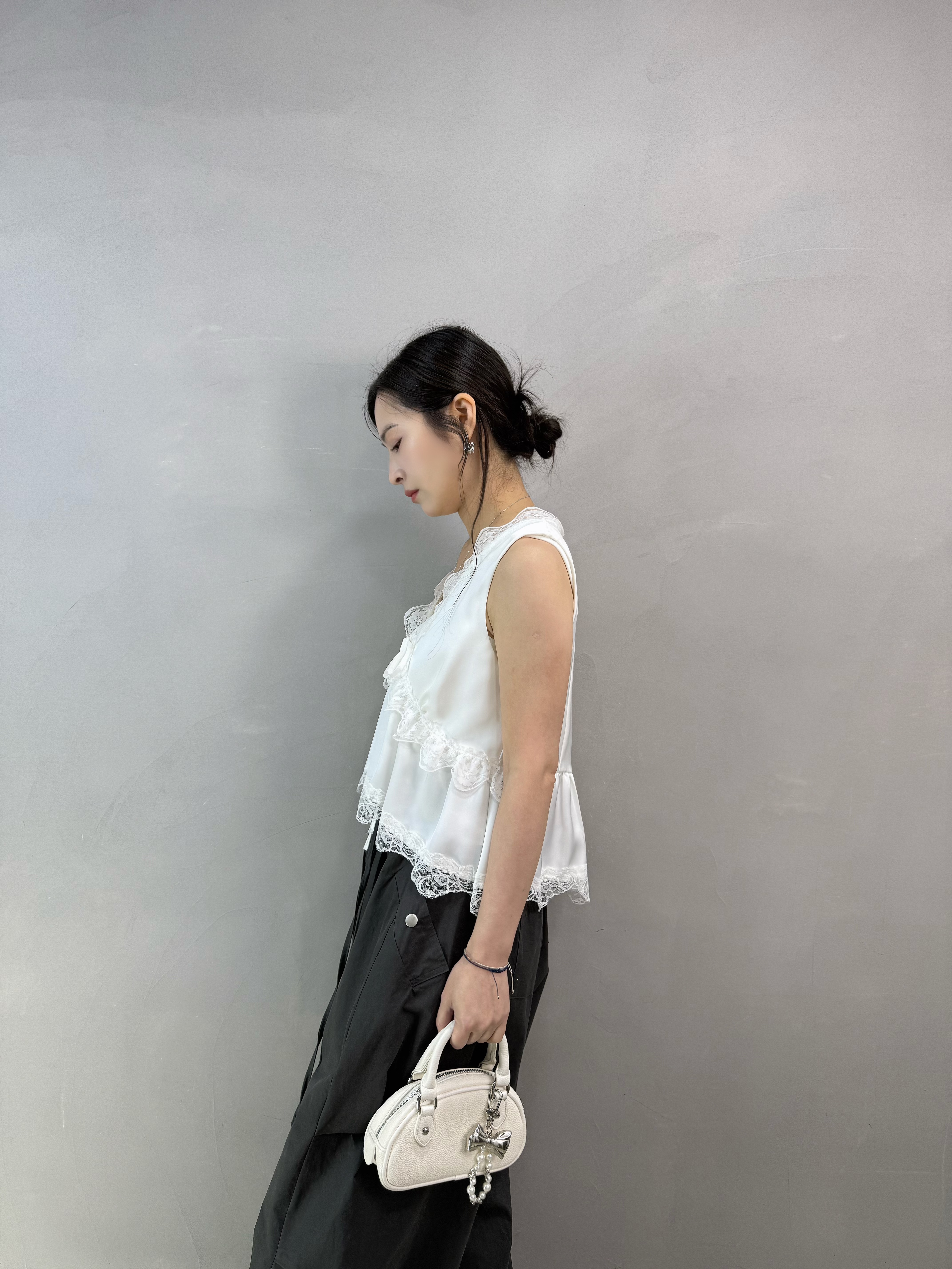 Y60 高級Lace邊絲背心