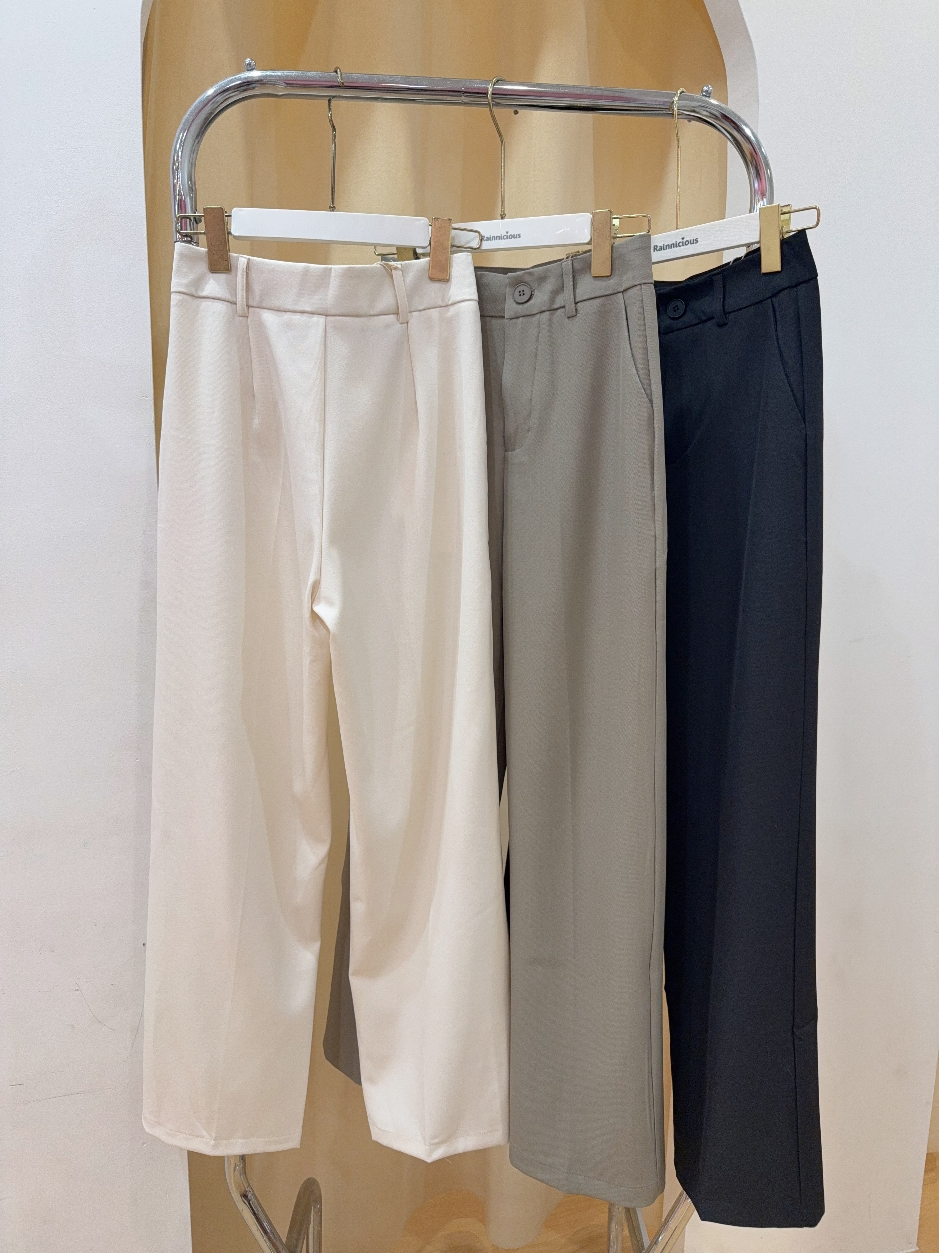 简约通勤直筒阔腿西装长裤 R2700