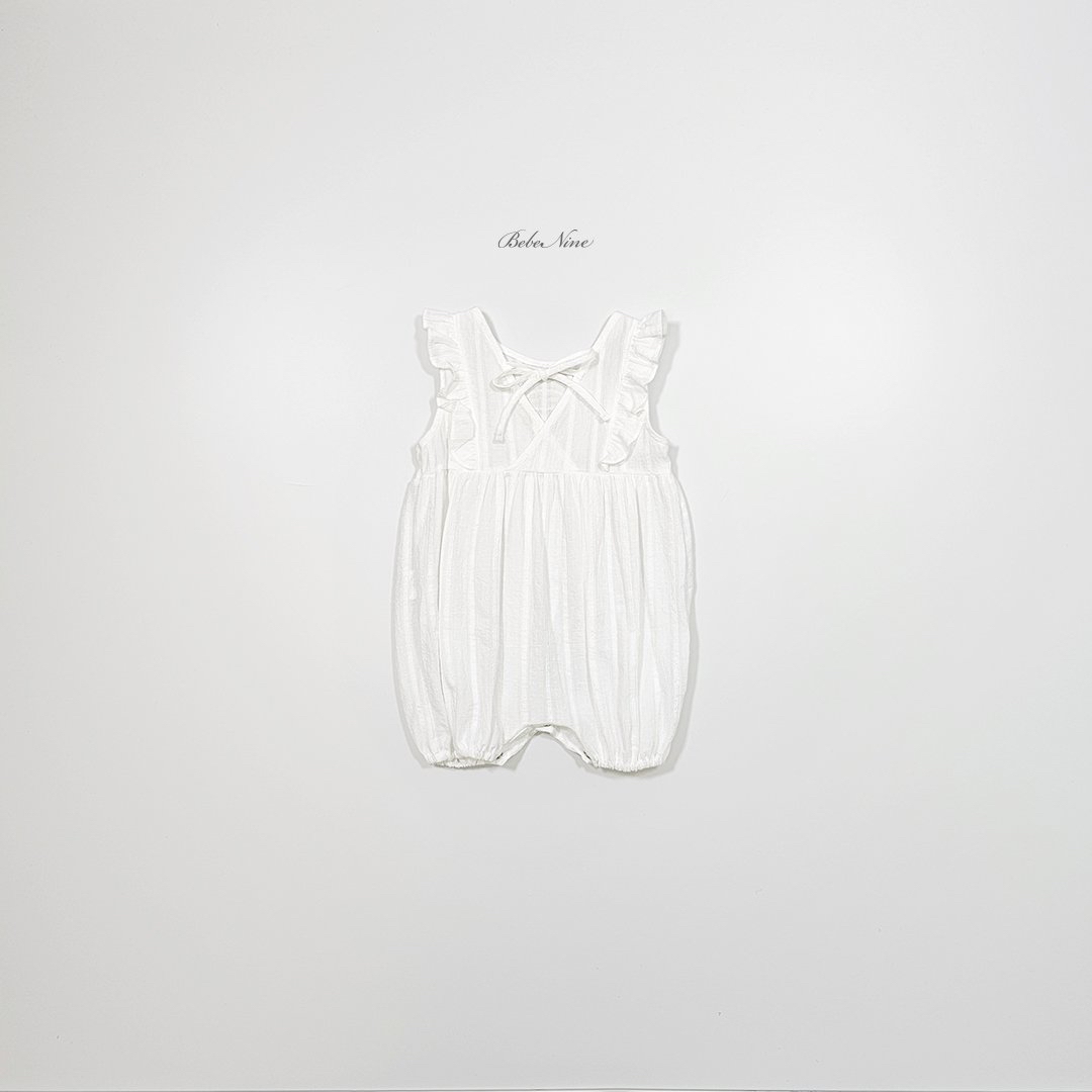 ☀️預訂 韓國直送☀️🇰🇷Bebenine兩色蕾絲標誌荷葉邊背心連身服