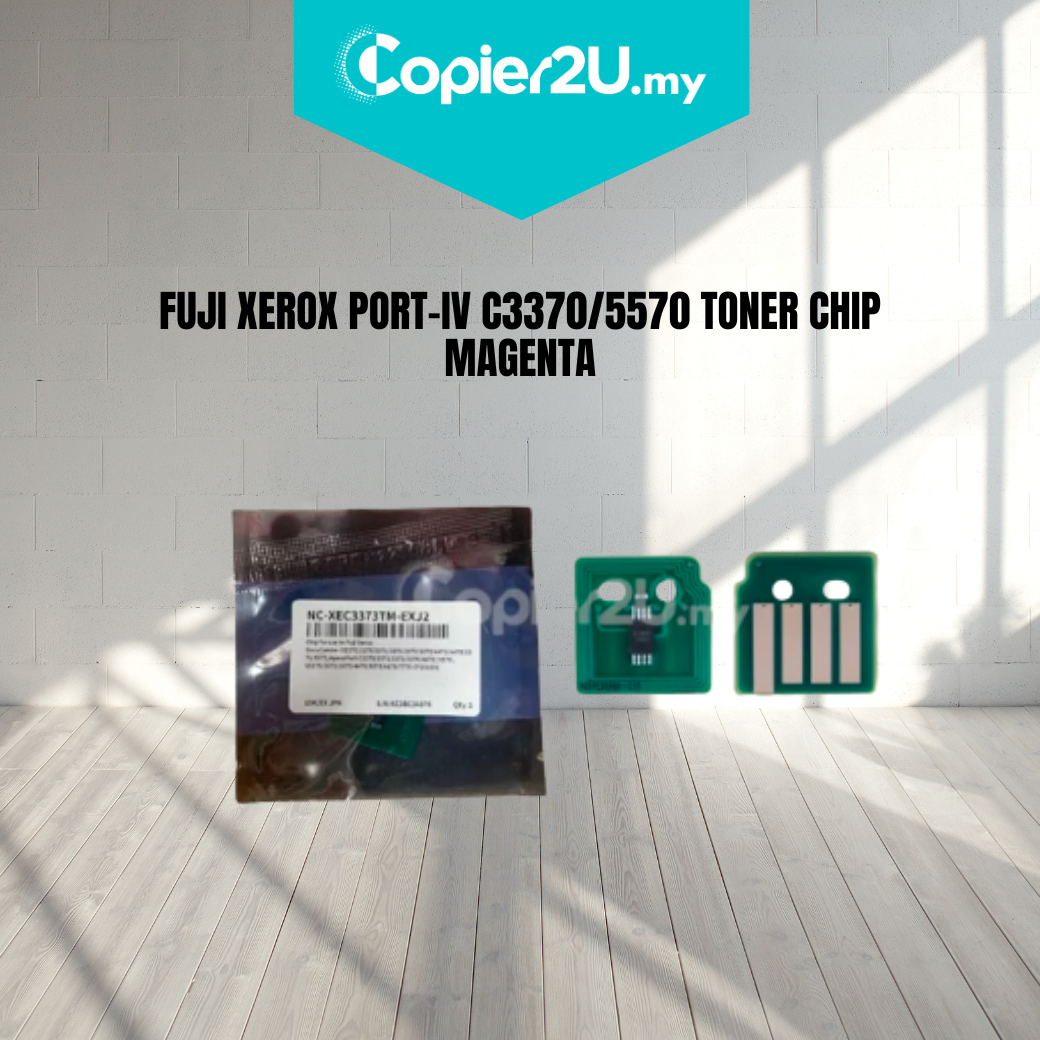 FUJI XEROX PORT-IV C3370 TONER CHIP MAGENTA 15,000 COPIES