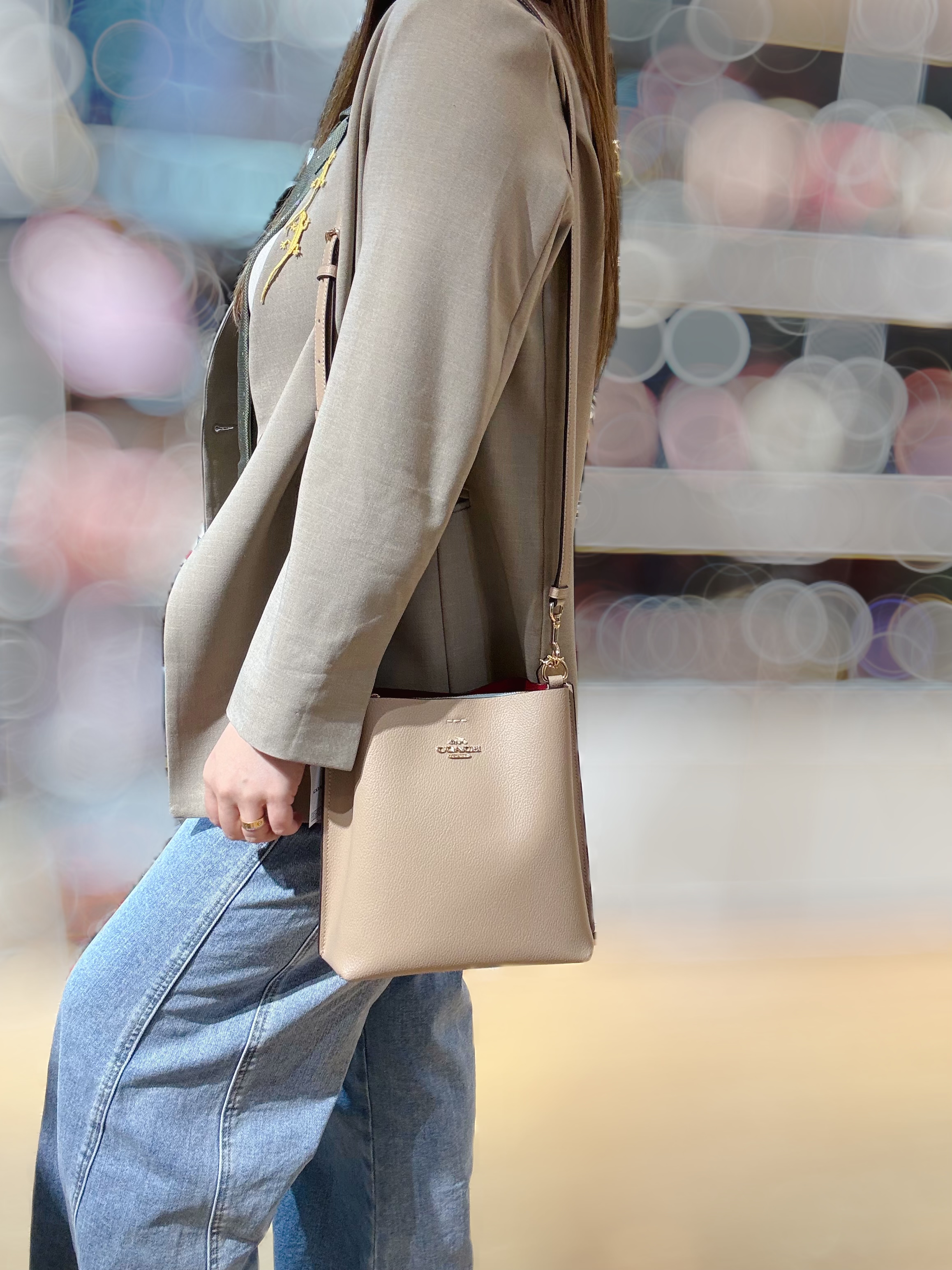 Coach Mollie bucket S beige