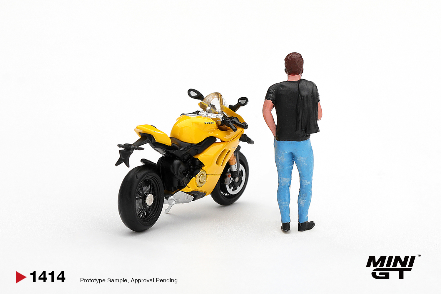 【預訂】 Pre Order MINI GT 1414 1/64 Ducati Panigale V4 S Giallo w/ figure｜ MINIGT Pre Order Price: HK$107