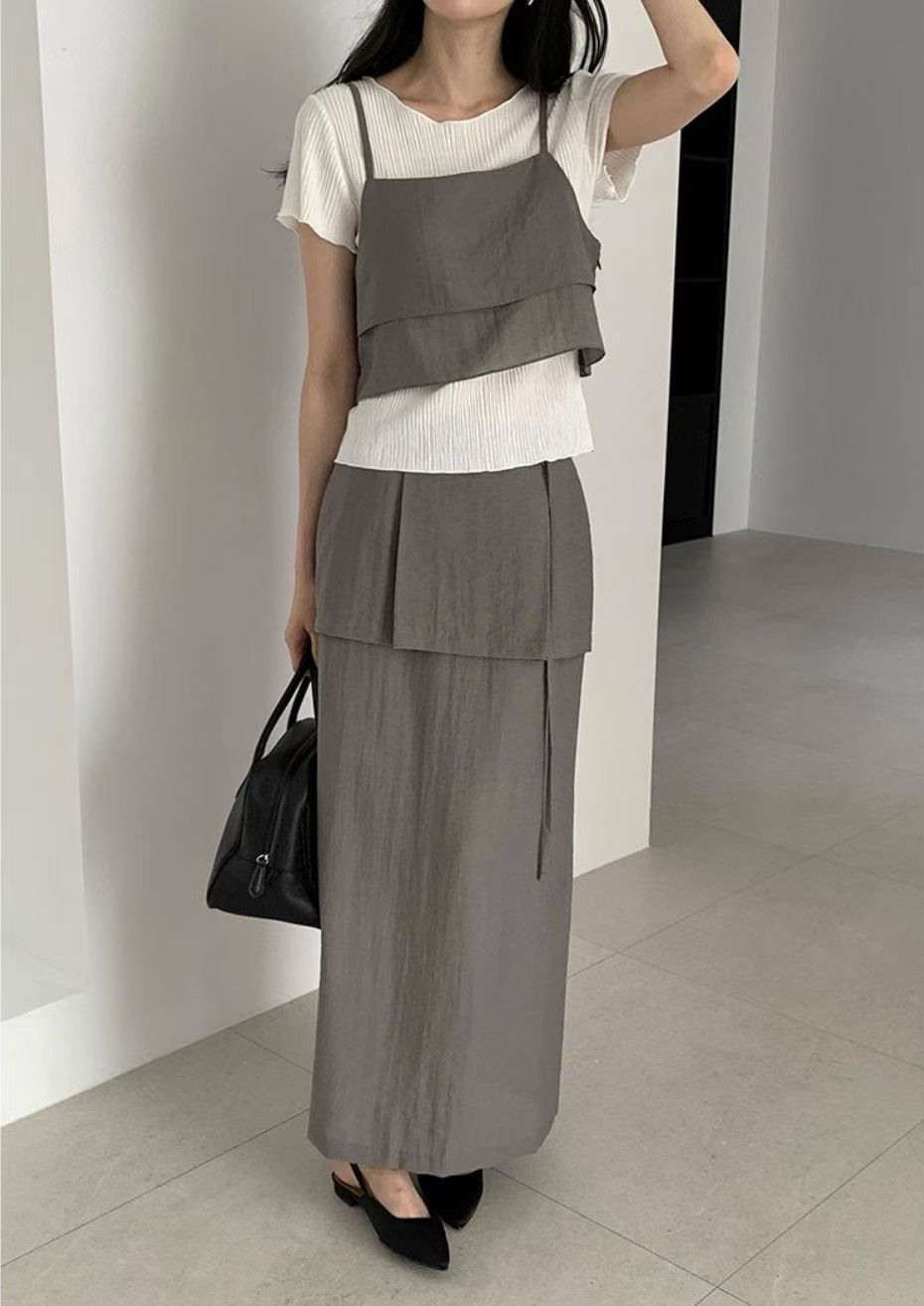 🇰🇷韓國女裝 | sleeveless skirt set