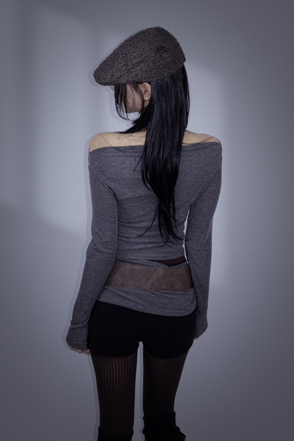 Cutout Off-Shoulder Ruched Top